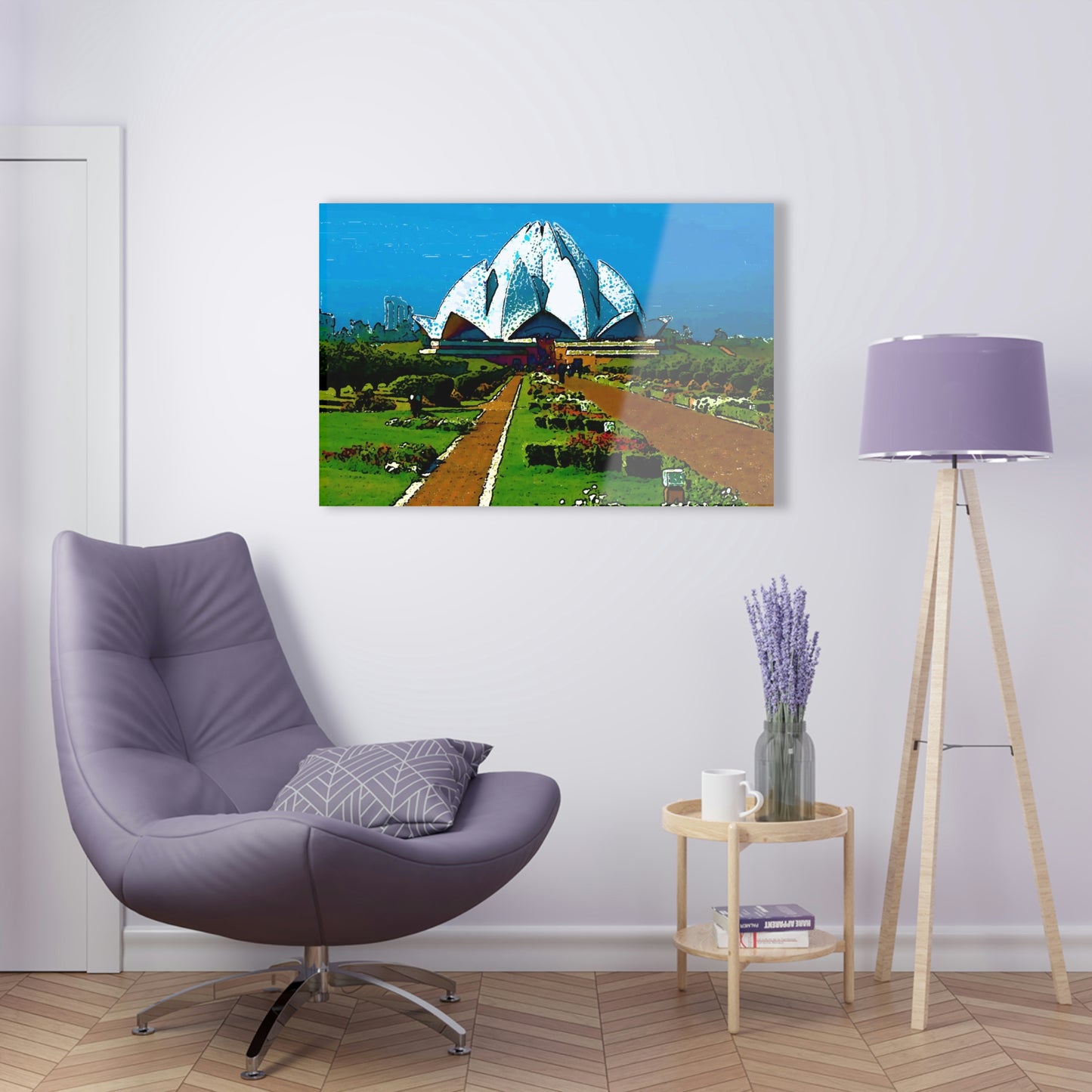 Acrylic Prints ... 'Bahai'i House-Of-Worship' ... "Lotus Temple: Delhi, India, 2008" ... Original Works ...
