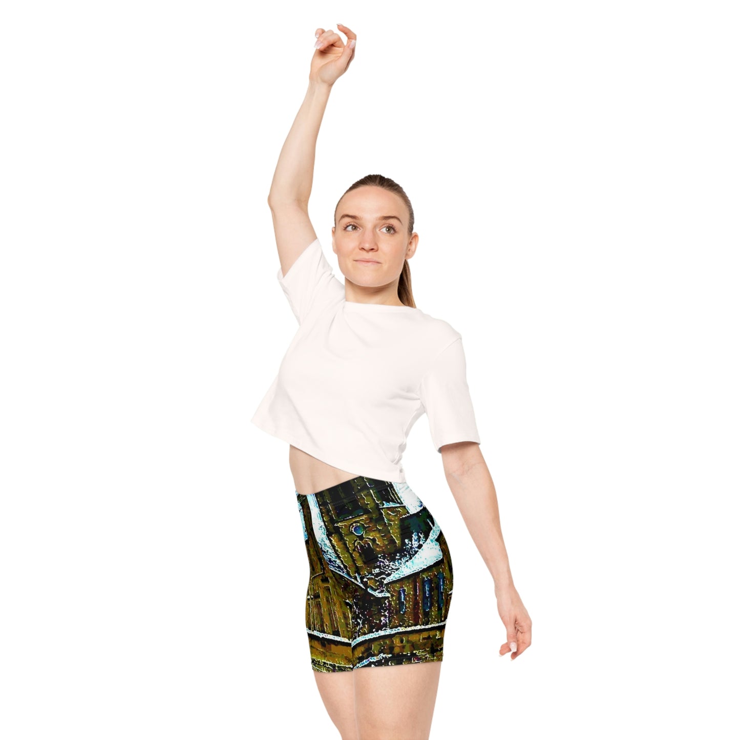 Women's Biker Shorts ... Walikng The Streets & Alleys ... 'Strolling The Canals ... '  ... Original Works  ...