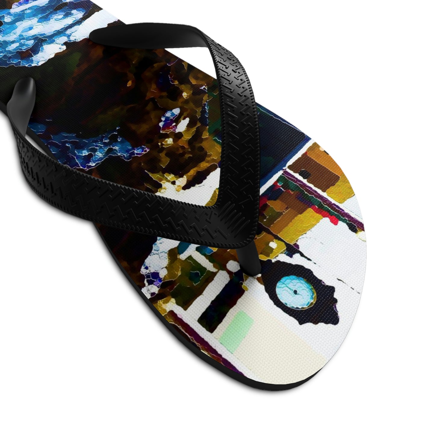 Unisex Flip-Flops ...  "Ice & Water Sculpted" ... Downtown Grangeville, Idaho ... Adjacent To Irwin Pharmacy ... 5Jan23 ... Original Works ...