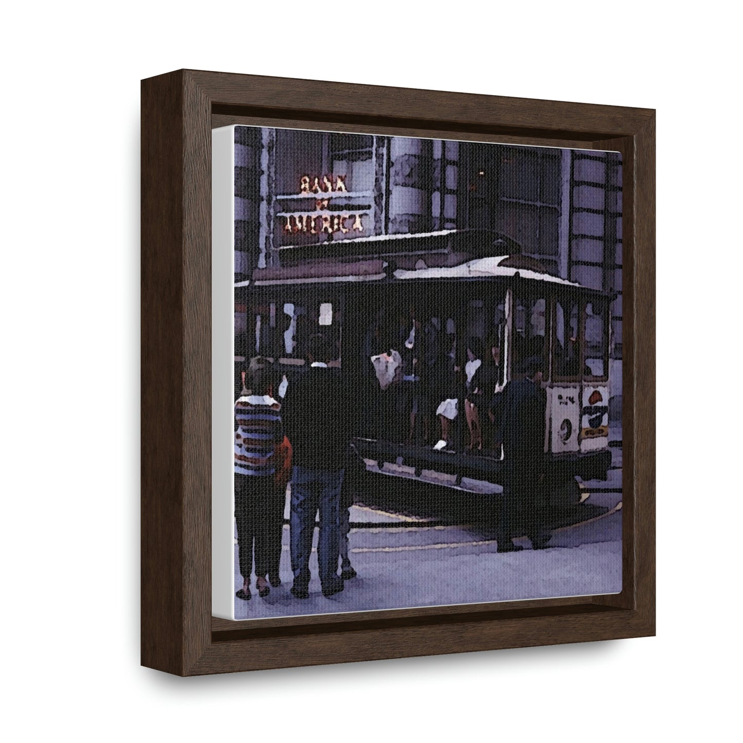 Gallery Canvas Wraps, Square Frame ... San Francisco ... 'Rice-A-Roni-A-San Francisco Treat' ... "A Cable Car Classic" ... Family Archives: 1973 ... Original Works ...