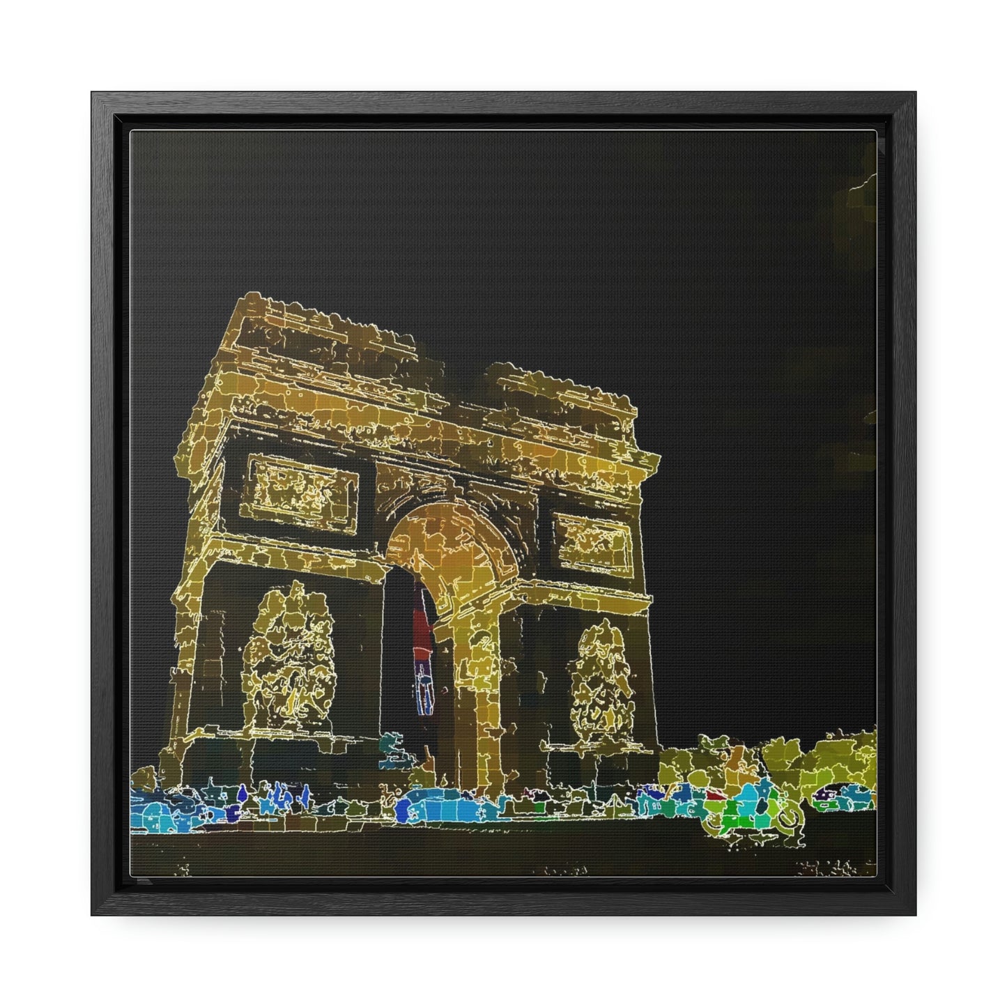 Gallery Canvas Wraps, Square Frame ...  L'Arc de Triomphe ... 'Barbara Joan Bonnell-Holt Photo' ... Circa 1972 ... Oringinal Works ...