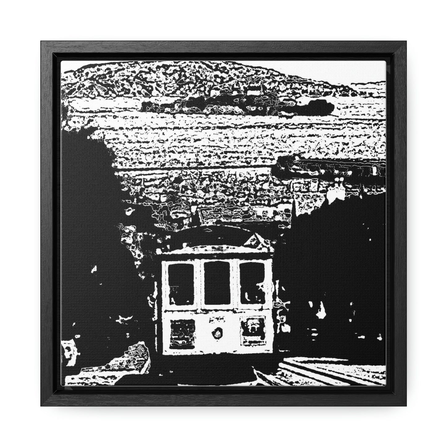 Gallery Canvas Wraps, Square Frame /// San Francisco ... 'A Rice-A-Roni-A-San Francisco Treat' ... "A Cable Car Classic" ... Family Archives: 1973 ... Original Works ...