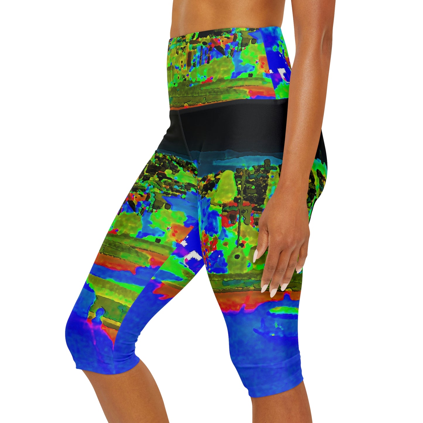 Yoga Capri Leggings ... "Lombard Street San Francisco, CA, USA" ... Family Archives 1970's ... Original Works ...