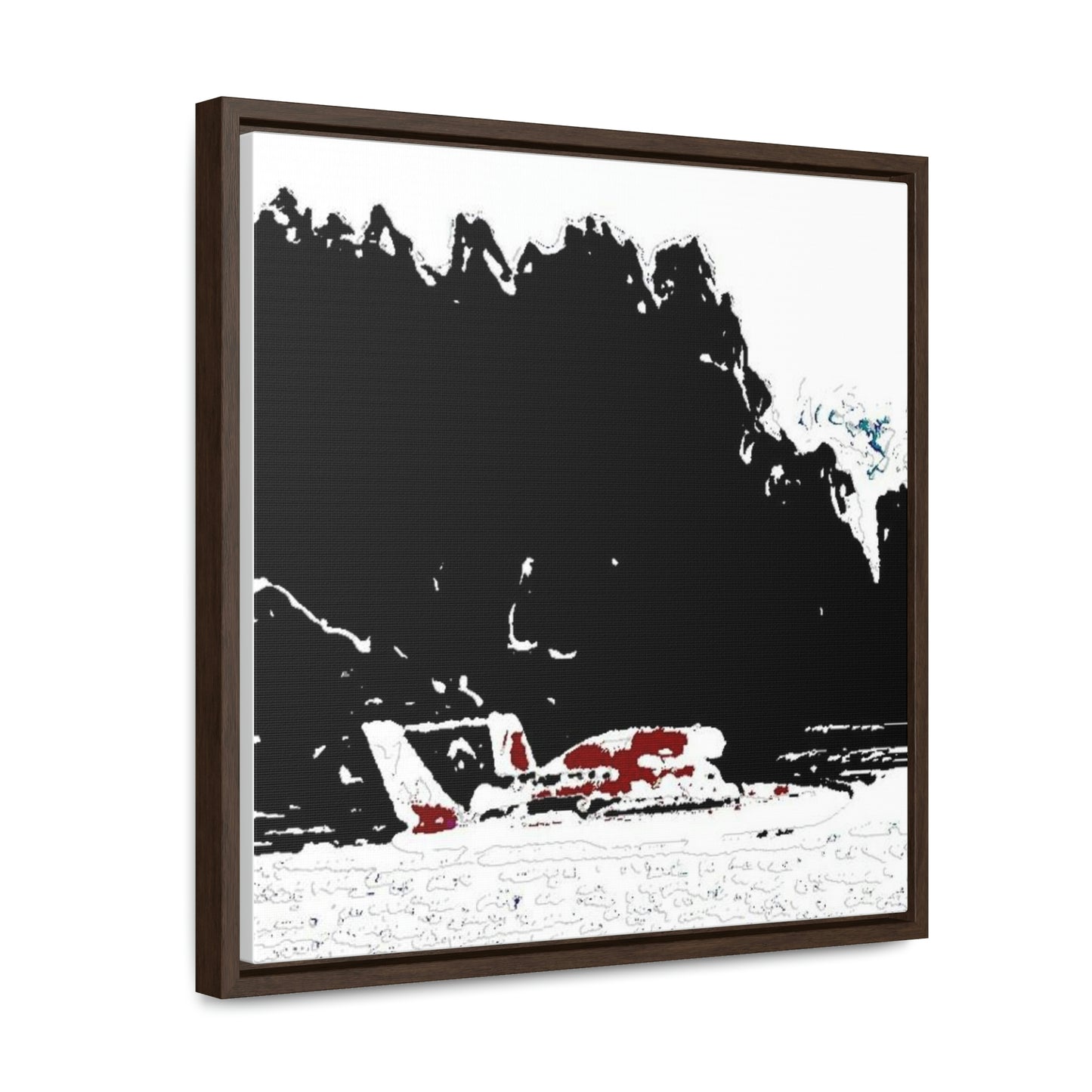 Gallery Canvas Wraps, Square Frame ...  Seattle Columbia Cup On Lake Washington ... "Dave Wilcox Heads For The Win" ... Associate Gift-Photo ... Original Works ...