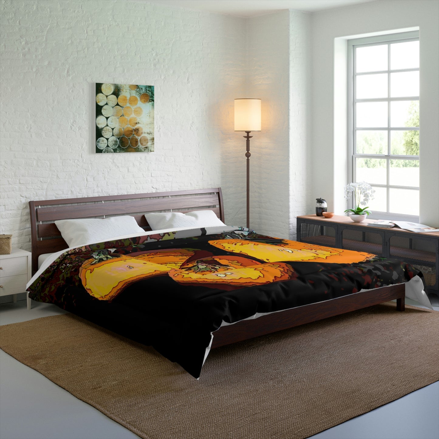 Comforter ... Halloween - Pumpkins - 'Trick-Or-Treat' ... More Than a Season ... "Its A Feeling & Celebration Of Life" ...