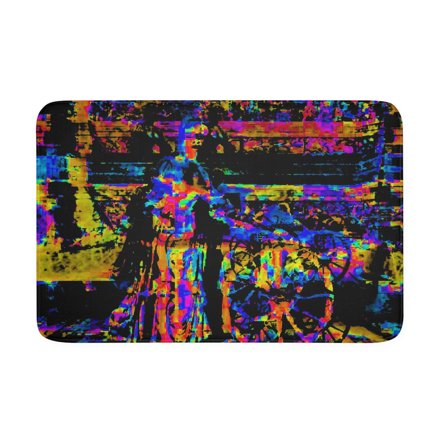 Memory Foam Bath Mat ... Dublin's "Molly Malone Along Grafton Street" ... Cryin' Cockels & Muscles Alive-Alive-Oh ... Circa 2003 ... Original Works ...