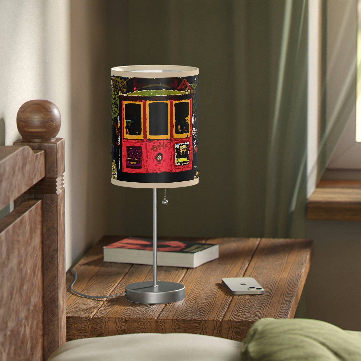 Lamp on a Stand, US|CA plug ... San Francisco ... 'A Rice-A-Roni-A-San Francisco Treat' ... "A Cable Car Classic" ... Family Archives: 1973 ... Original Works ...