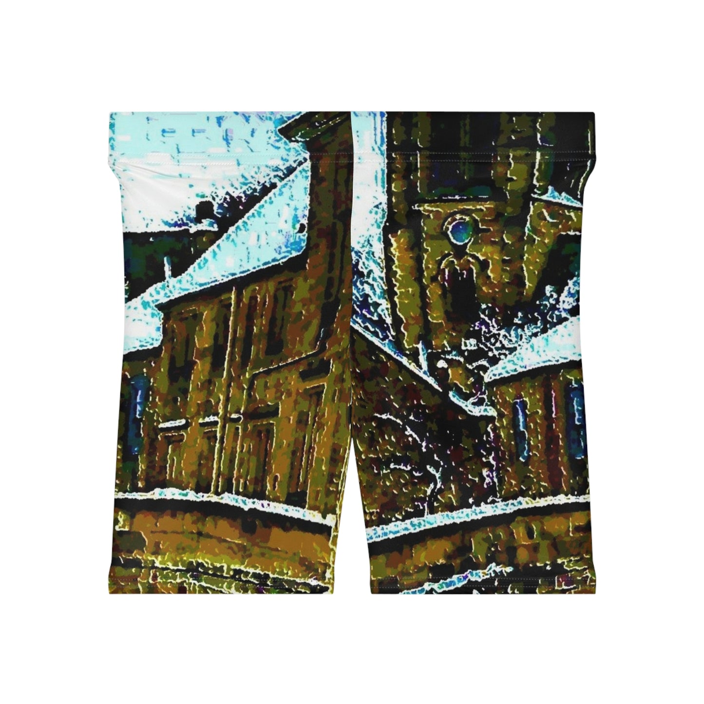 Women's Biker Shorts ... Walikng The Streets & Alleys ... 'Strolling The Canals ... '  ... Original Works  ...