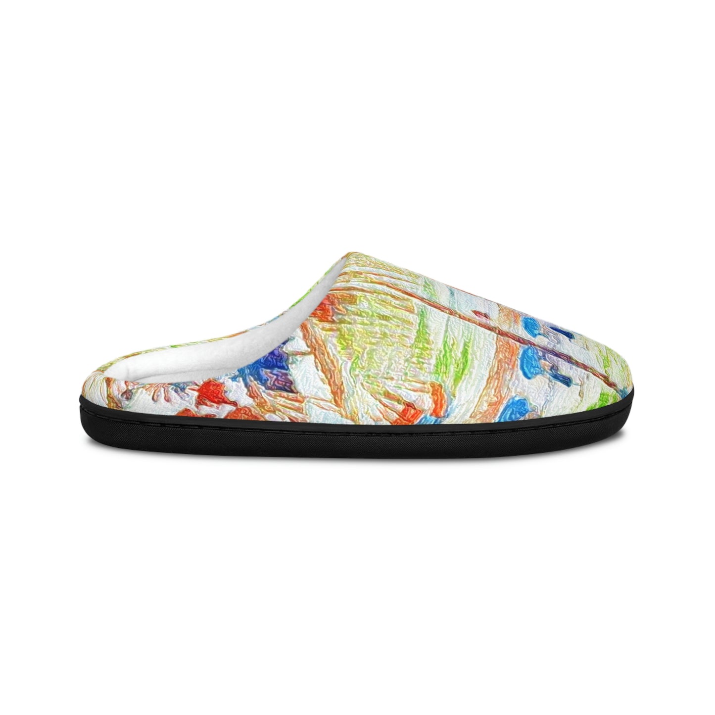 Men's Indoor Slippers ... "The Royal Hawai'ian: Waikiki Beach_Beach" ... Honolulu, HI ... October 2014 (Halloween) ... Original Works ...