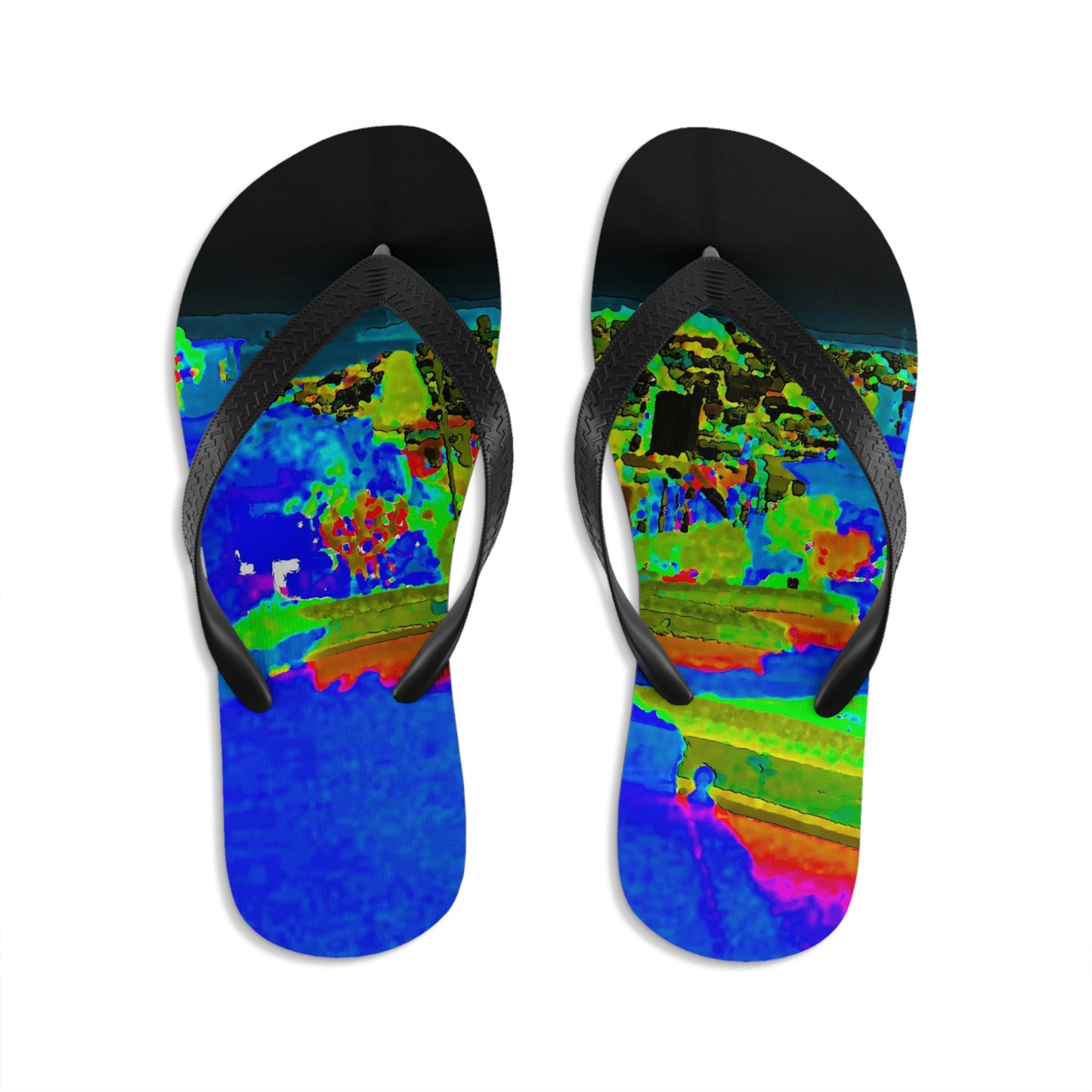 Unisex Flip-Flops ..."Lombard Street San Francisco, CA, USA" ... Family Archives 1970's ... Original Works ...