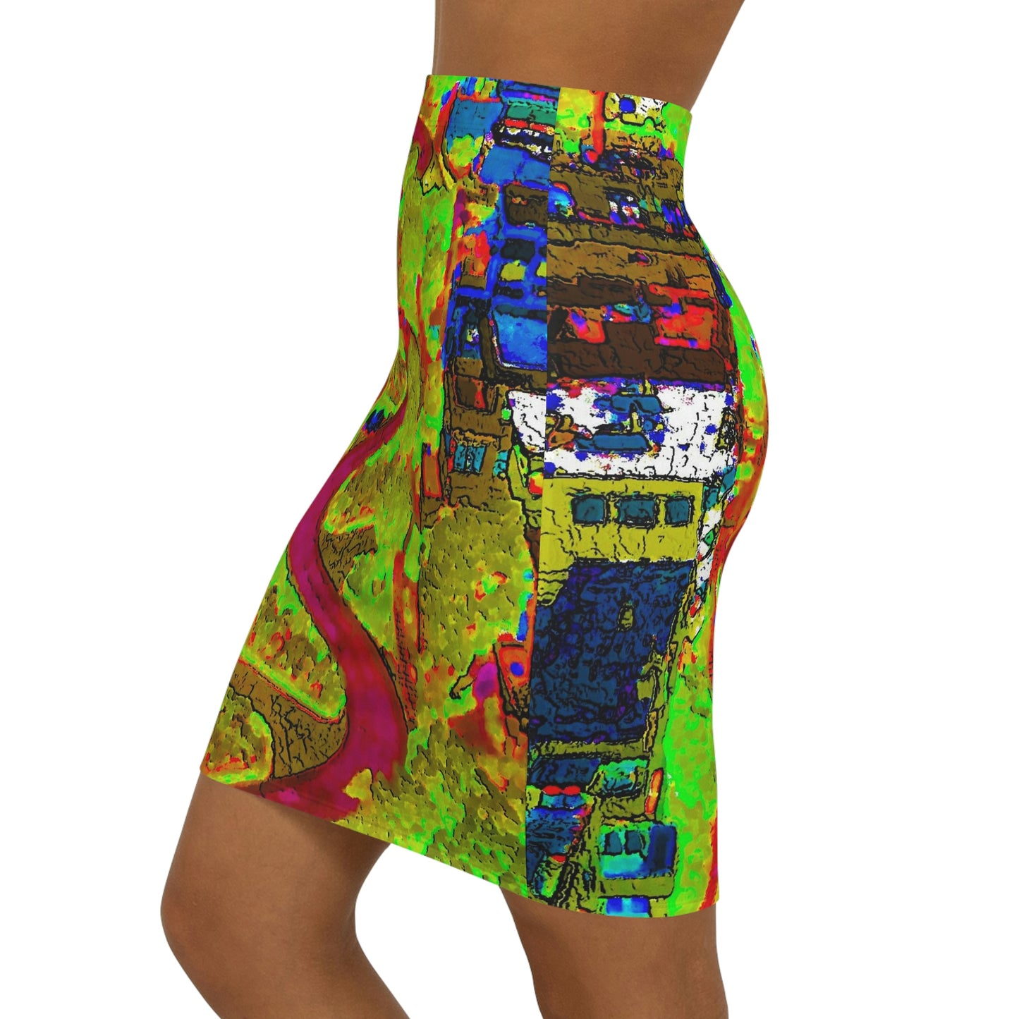 Women's Mini Skirt ... A Crazy Street ... 'Eight Winding Curve-Switchbacks' ... "Lombard Street, San Francisco, CA' ... Family Archives: 1970's ... Original Works ...