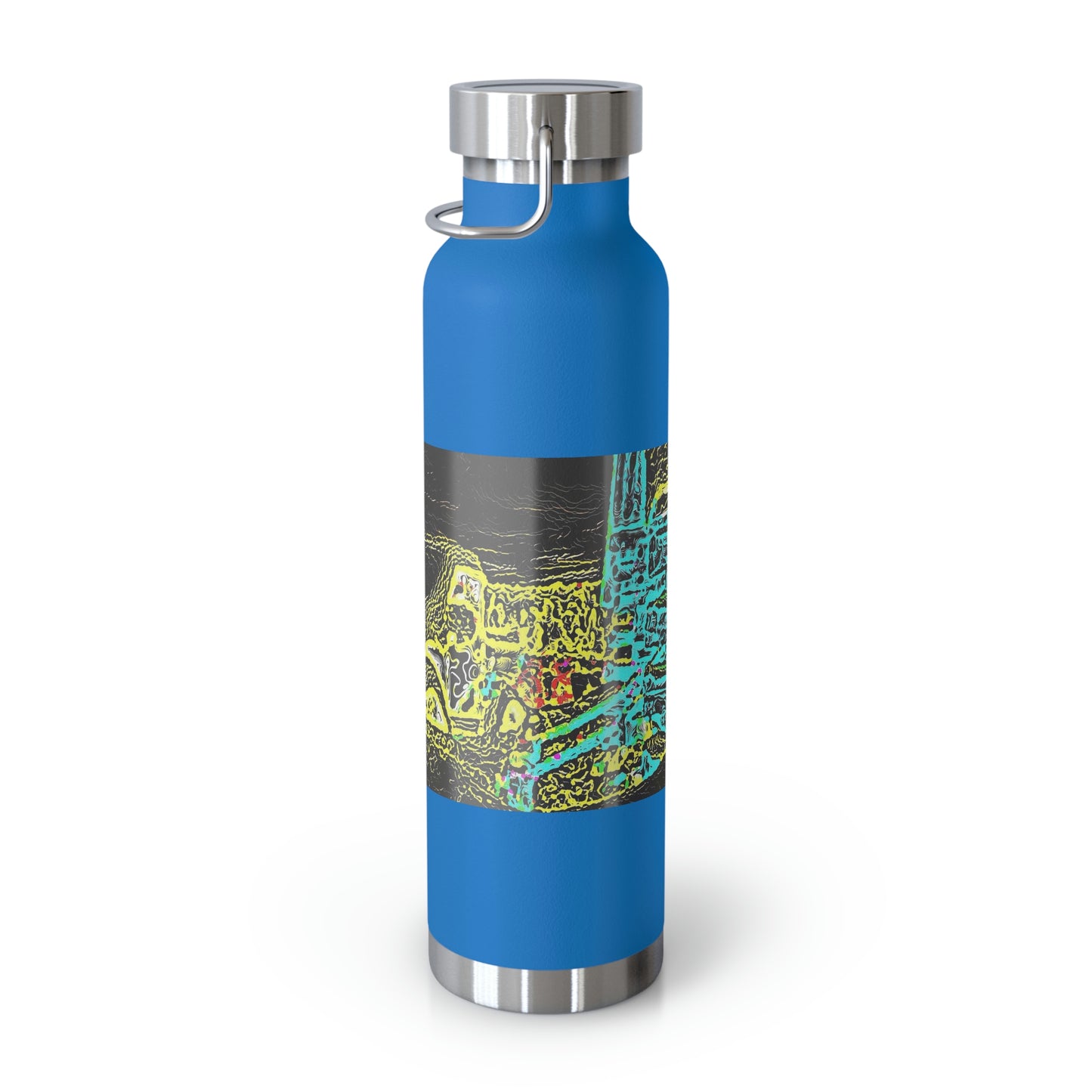 Copper Vacuum Insulated Bottle, 22oz ... "Snow Vehicle In Snow Storm At-Rest" ... Circa 12Mar23 ... Central Idaho ... 18-Hours Rendering Time: Original Works ...