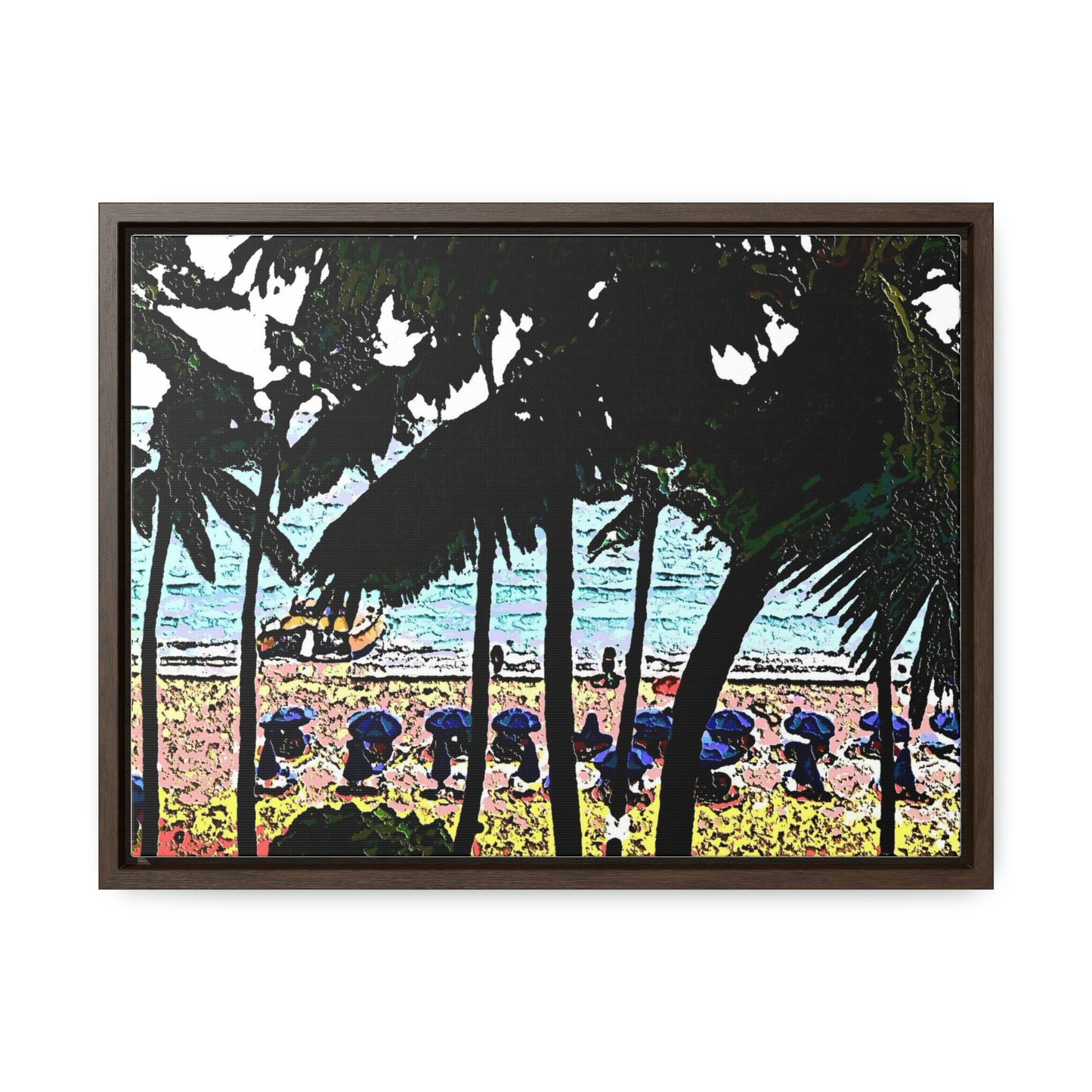 Gallery Canvas Wraps, Horizontal Frame ... "A Beautiful Beach Amongst The Palms" ... The Outrigger Waikiki, Honolulu, Oahu ... Original Works ...
