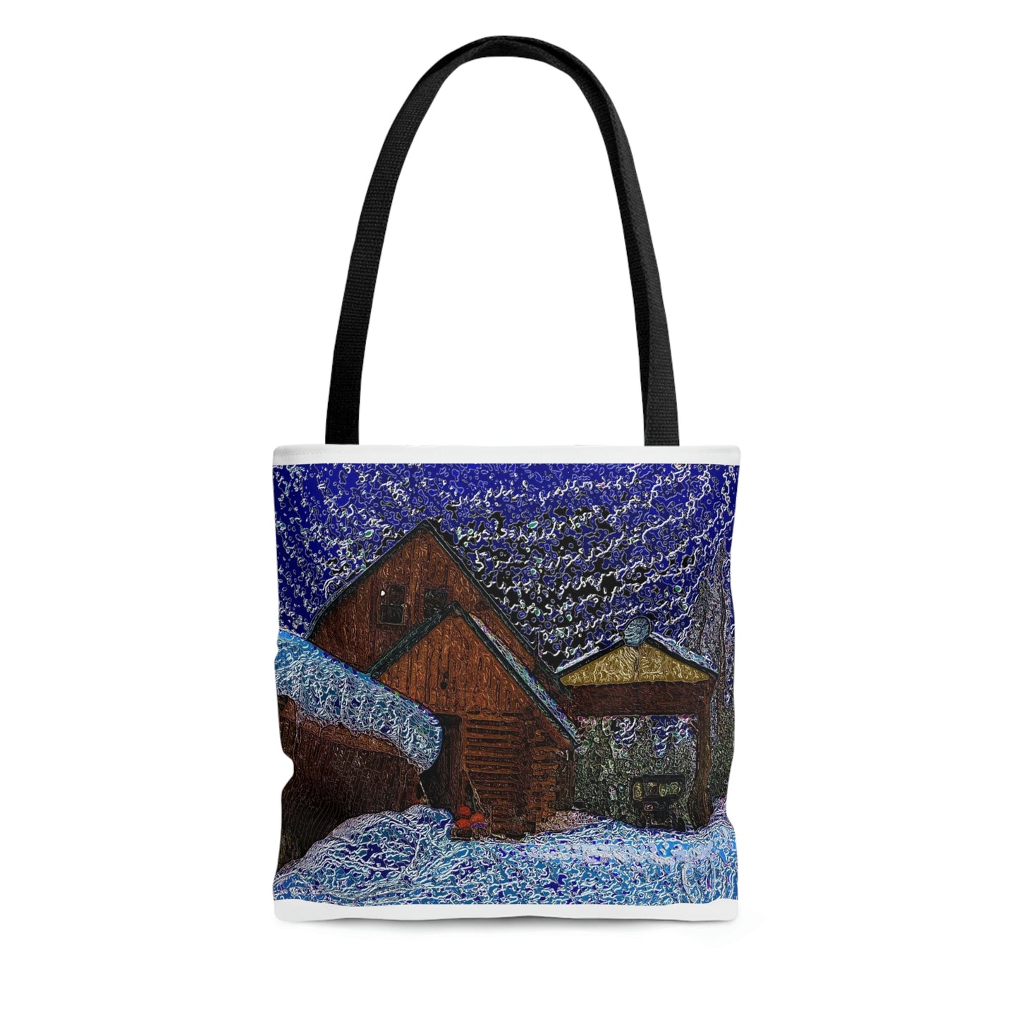 AOP Tote Bag ... "Have A Picnic With ... 'Van Gogh In-The-Snow' ... ". Original Piece.