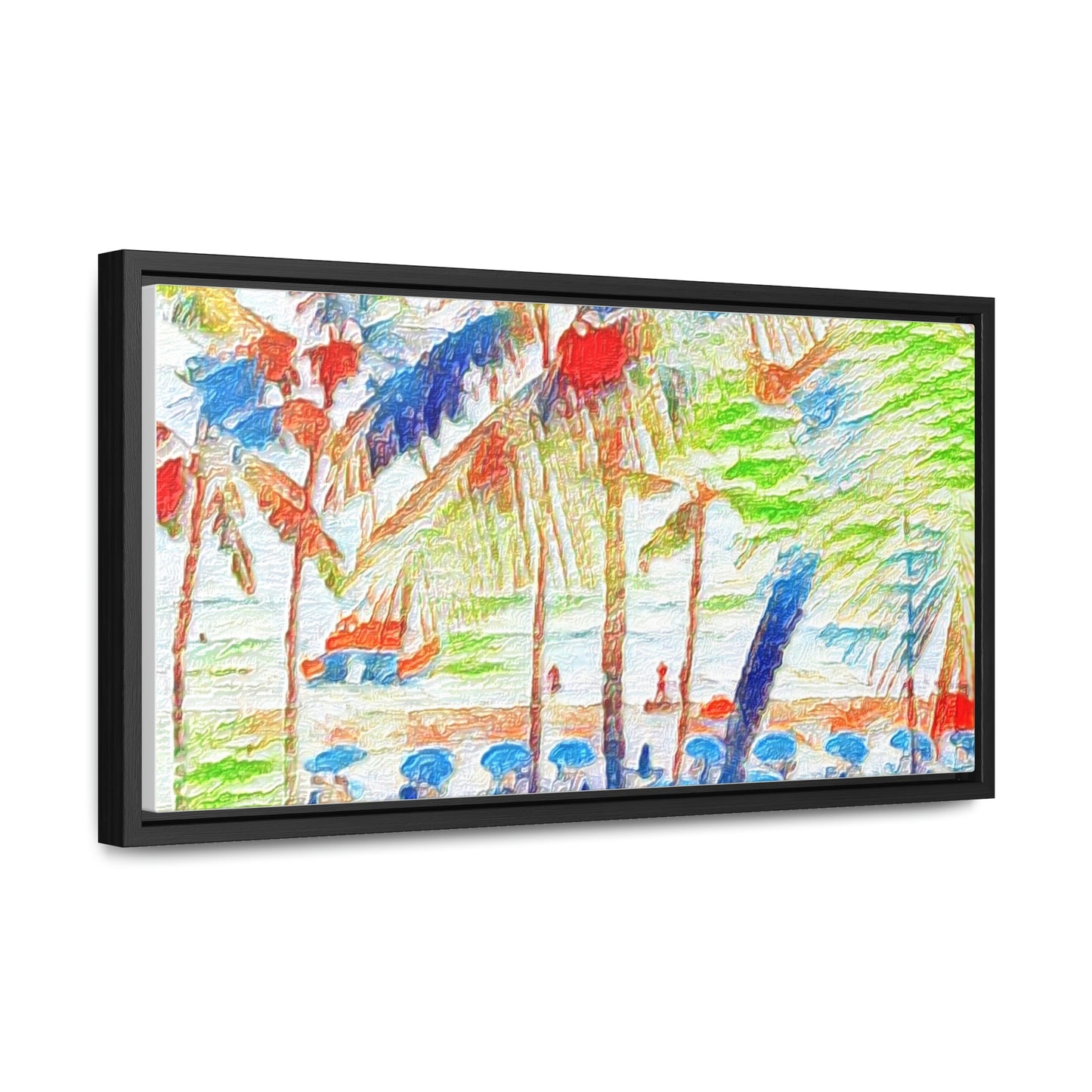 Gallery Canvas Wraps, Horizontal Frame ... "The Royal Hawai'ian: Waikiki Beach_Beach" ... Honolulu, HI ... Ocotber 2014 (Halloween) ... Original Works ...