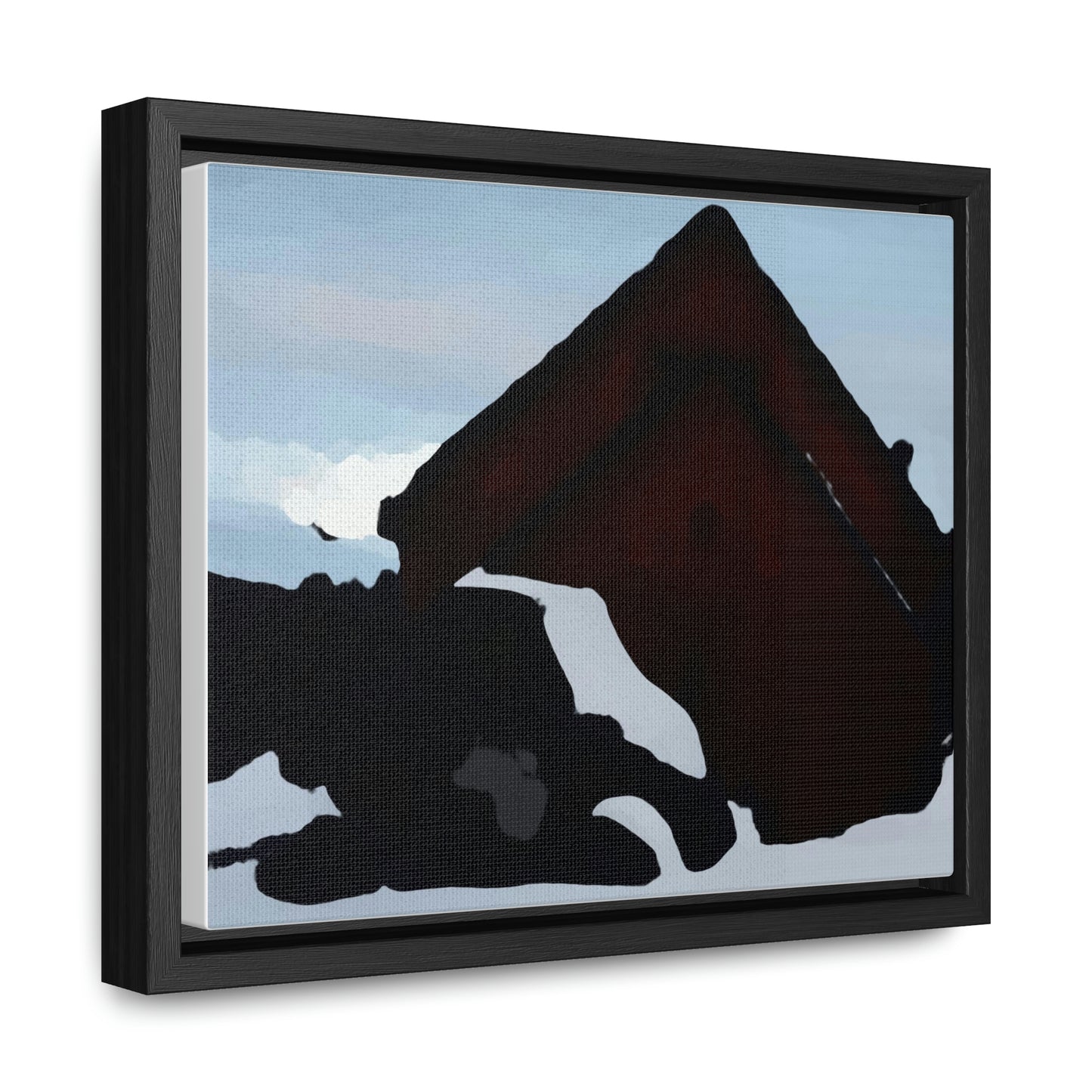 Gallery Canvas Wraps, Horizontal Frame ... After An Intense Snow Storm ... 'Digging Out' ... A Vehicle & Cabin "In The Mountains" ... March 2023 ... Original Works ...