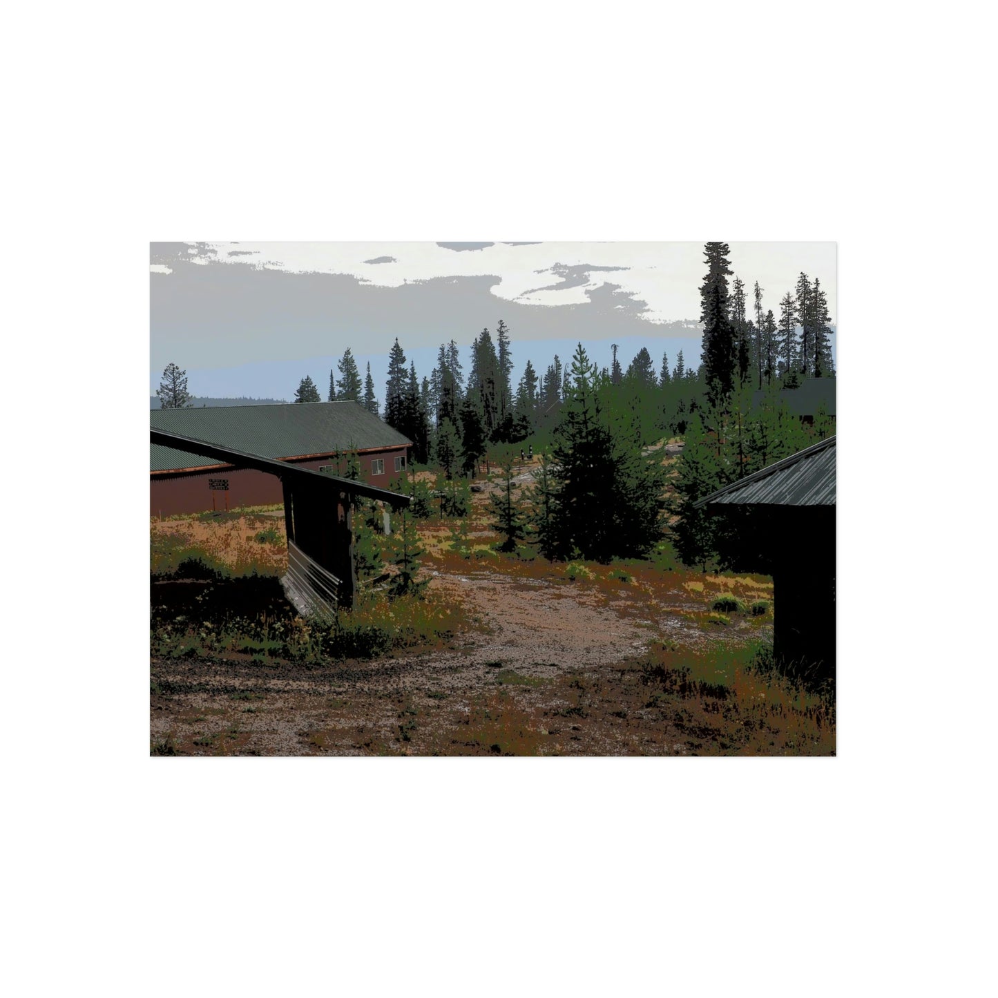 Aluminum Composite Panels ... "A Summer Rainstorm Blows-Through" ... August 2022 ... Central Idaho ... Elevation: 6,000 Ft. ... Original Works ...
