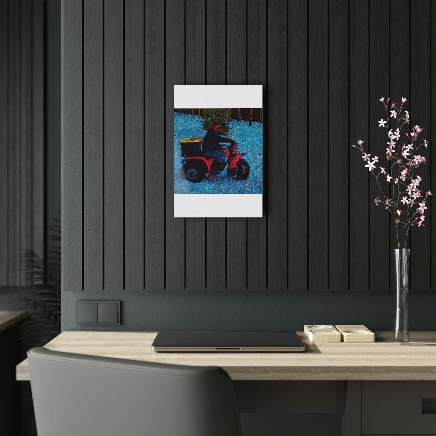 Acrylic Prints ... There's 2-Wheelin ... There's 4-Wheelin ... 'And-Of-Course' ... "There's 3-Wheelin-In-The-Snow" ...  Original Works ...