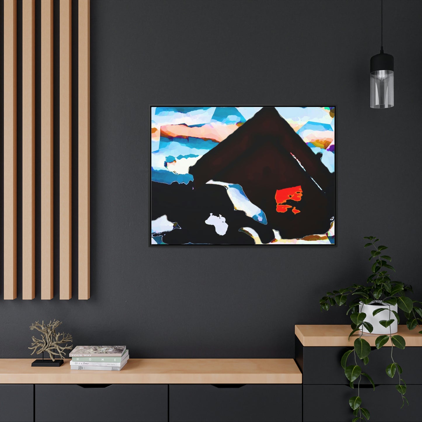Gallery Canvas Wraps, Horizontal Frame ... After An Intense Snow Storm ... 'Digging Out' ... A Vehicle & Cabin "In The Mountains" ... March 2023 ... Original Works ...
