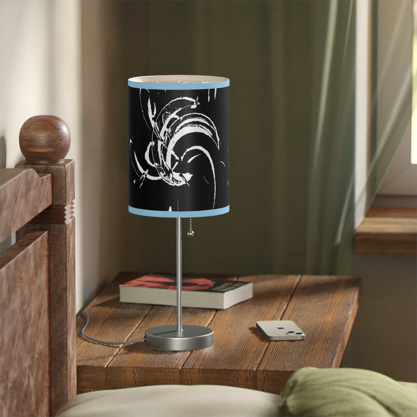 Lamp on a Stand, US|CA plug ..."Waning Moon" ... Central Idaho ... October 2022 ... Rendering Time: 22 Hours ... Original Works ...