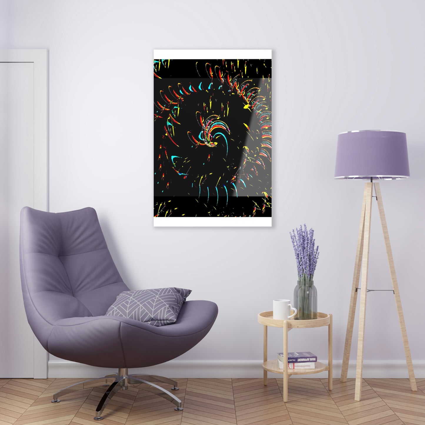 Acrylic Prints ... "Waning Moon" ... Central Idaho ... October 2022 ... Rendering Time: 22 Hours ... Original Works ...