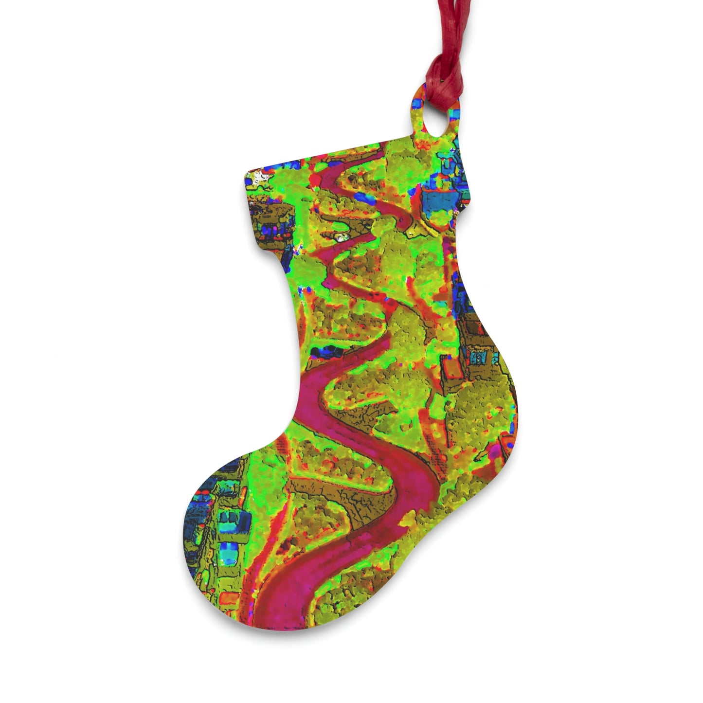 Wooden Ornaments ... A Crazy Street ... 'Eight Winding Curve-Switchbacks' ... "Lombard Street, San Francisco, CA' ... Family Archives: 1970's ... Original Works ...