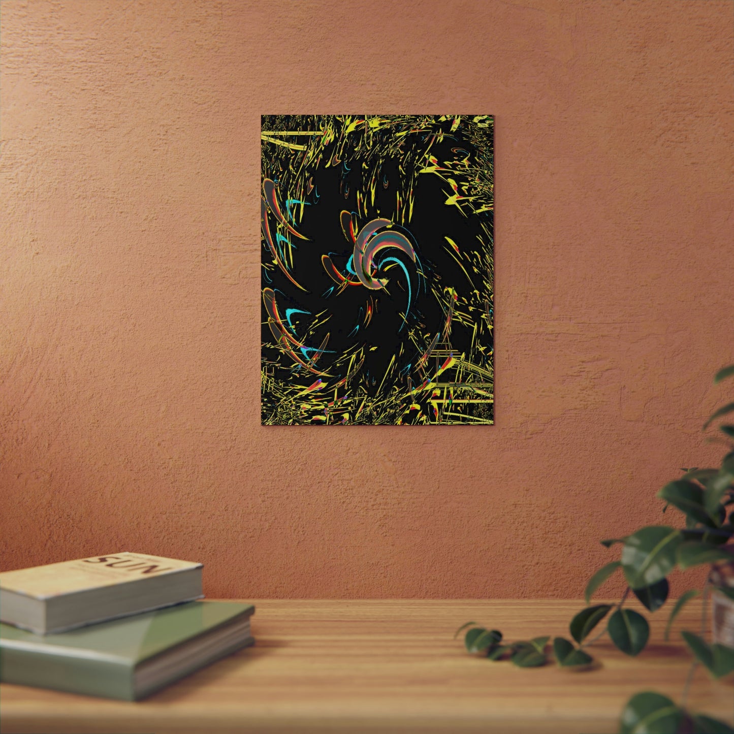 Aluminum Composite Panels ... "Waning 1/8 Moon" ... Central Idaho ... Late-Autumn 2021 ... Renedering Time: 18 Hours ... Original Works ... Mandelbrot & Julian Fractals & Illusions ...