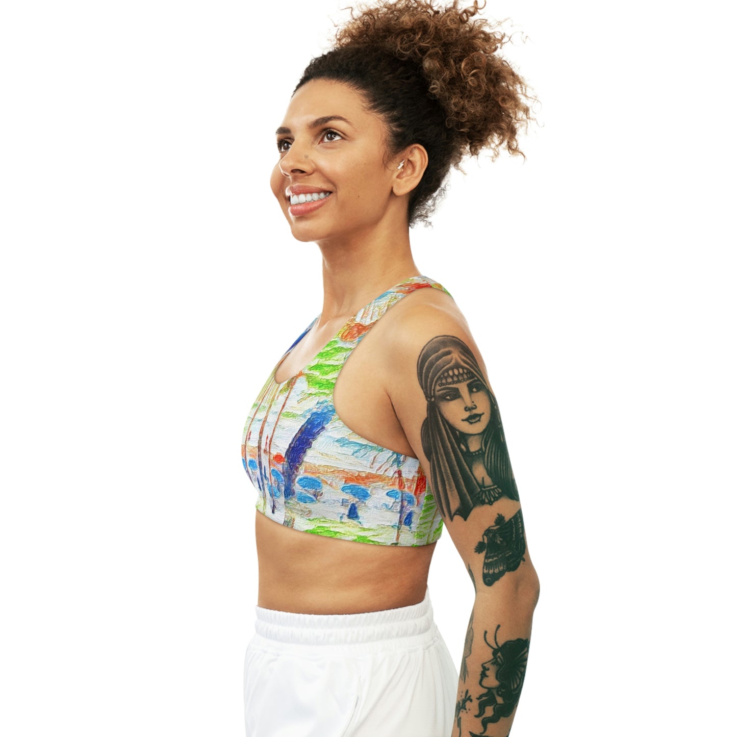 Seamless Sports Bra (AOP) ... "The Royal Hawai'ian: Waikiki Beach_Beach" ... Honolulu, HI ... Ocotber 2014 (Halloween) ... Original Works ...