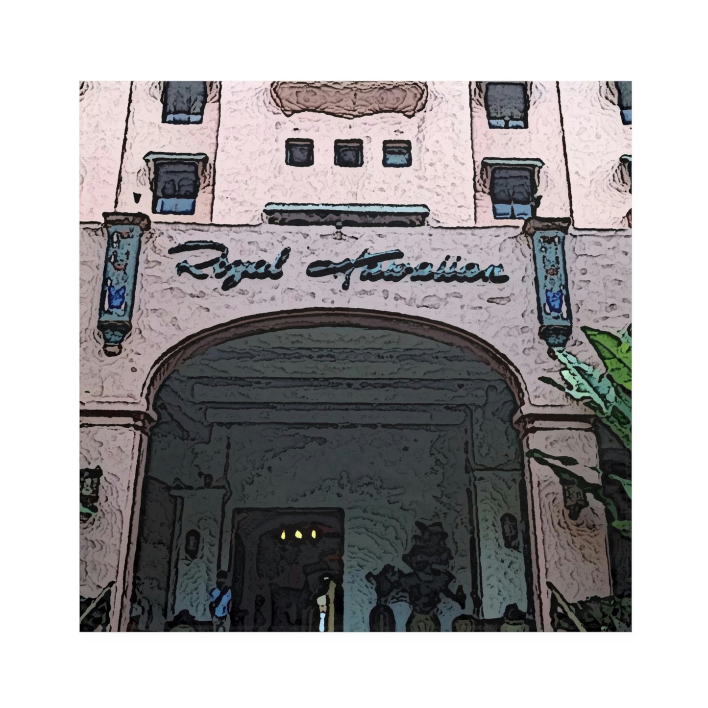 Napkins ...  "La Grande Entree" At: 'The Pink Palace' ... The Royal Hawai'ian ... Honolulu, HI ... '27Oct2014' ... Original Works ...