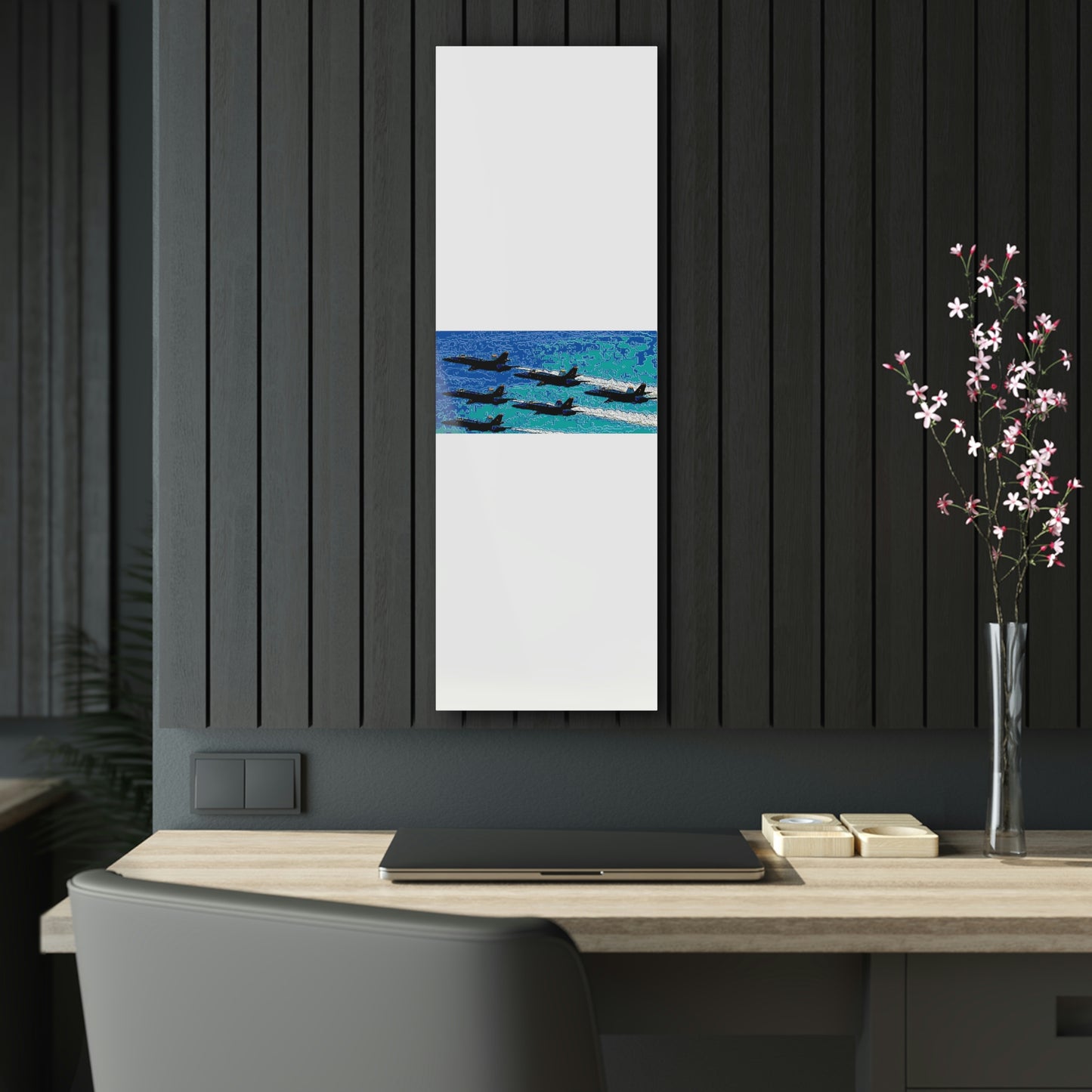 Acrylic Prints ... Seattle Seafair ..."Blue Angels Run Over Lake Washington" ... Circa Mid 1980's ... Dr FJ Holt ... Original Works ...