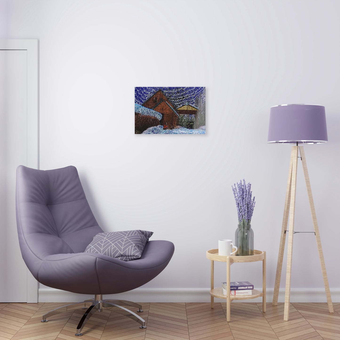 Acrylic Prints ... Van Gogh-Ian 'Inspired' Mountain Winter Paradise ... November 2022 ... Rhett Creek, Idaho ... Original Works ...