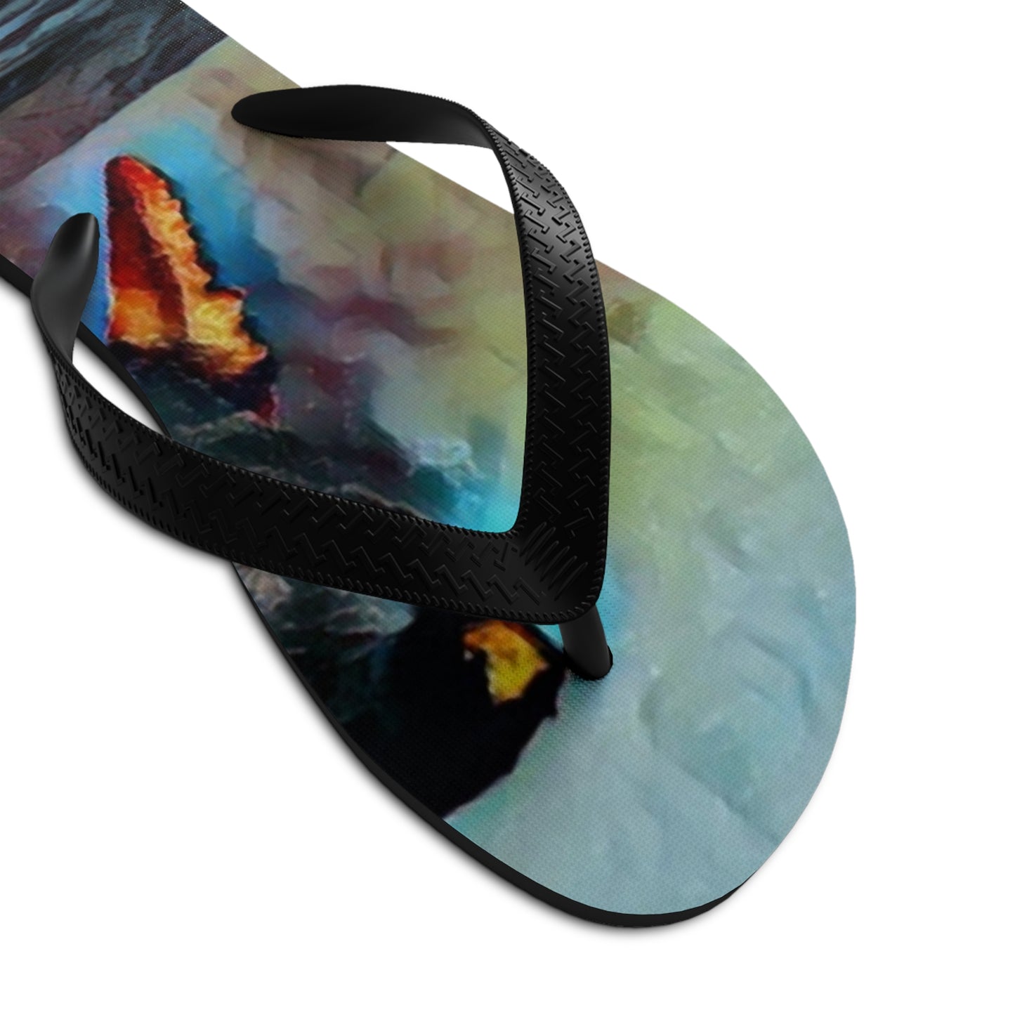Unisex Flip-Flops ... An Extraordinary Humpback Breach ... 'With Explosive Energy' ... Family Archives (KPH) ... Circa: 21st Century. Maui, HI ... Original Works ...