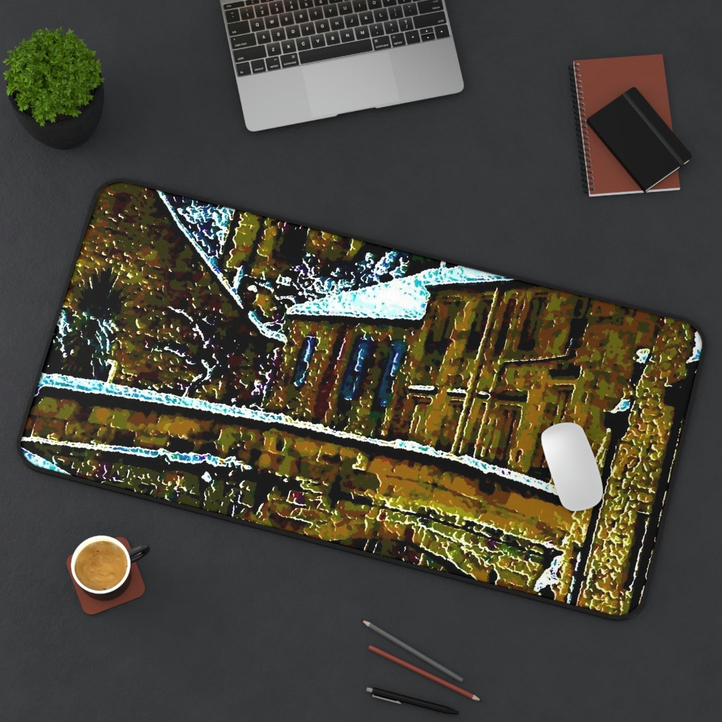 Desk Mat ... Walikng The Streets & Alleys ... 'Strolling The Canals ... '  ... Original Works  ...