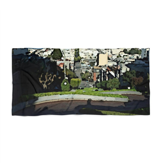 Beach Towel ... "Lombard Street San Francisco, CA, USA" ... Family Archives 1970's ... Original Works ...
