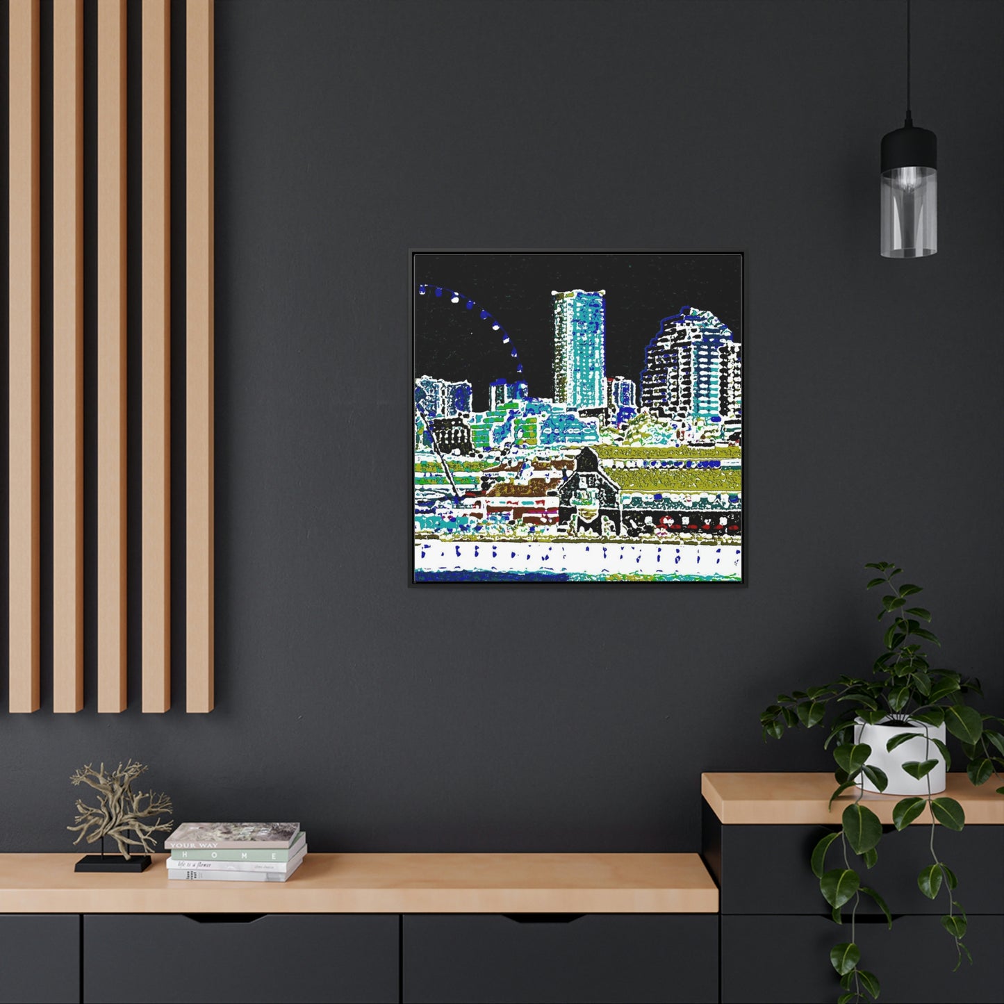 Gallery Canvas Wraps, Square Frame ... That Classic Wheel ... 'Seattle's Wheel' ... & Old Classic Waterside Vendors ...  'Family Archives' ... Original Works ...