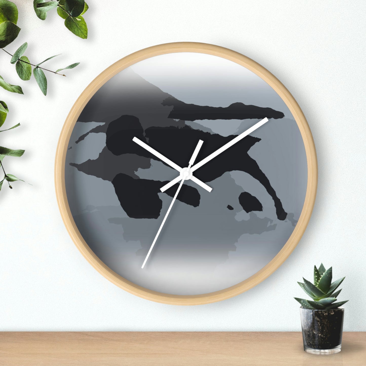 Wall clock ...  'Right Next To Us ... Whale Watch Salish Sea' ... Summer 2012 ... Friday Harbor, San Juan Island, WA ...