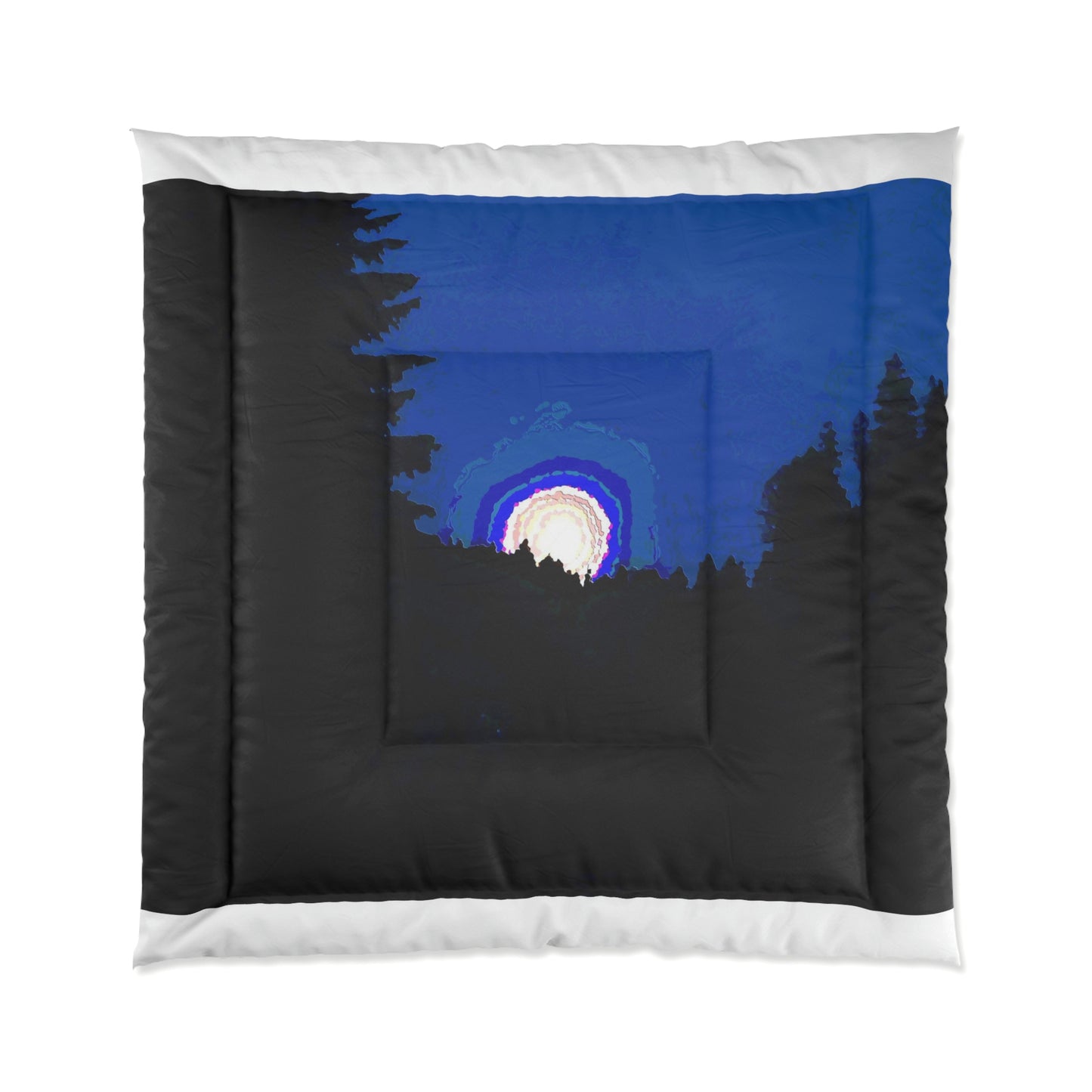 Comforter ... "The Road Home" ...' Over The River & Through The Woods To? ...' ... Moonscape Near Elk City, Idaho ... Original Works ... 5Jan23 ...
