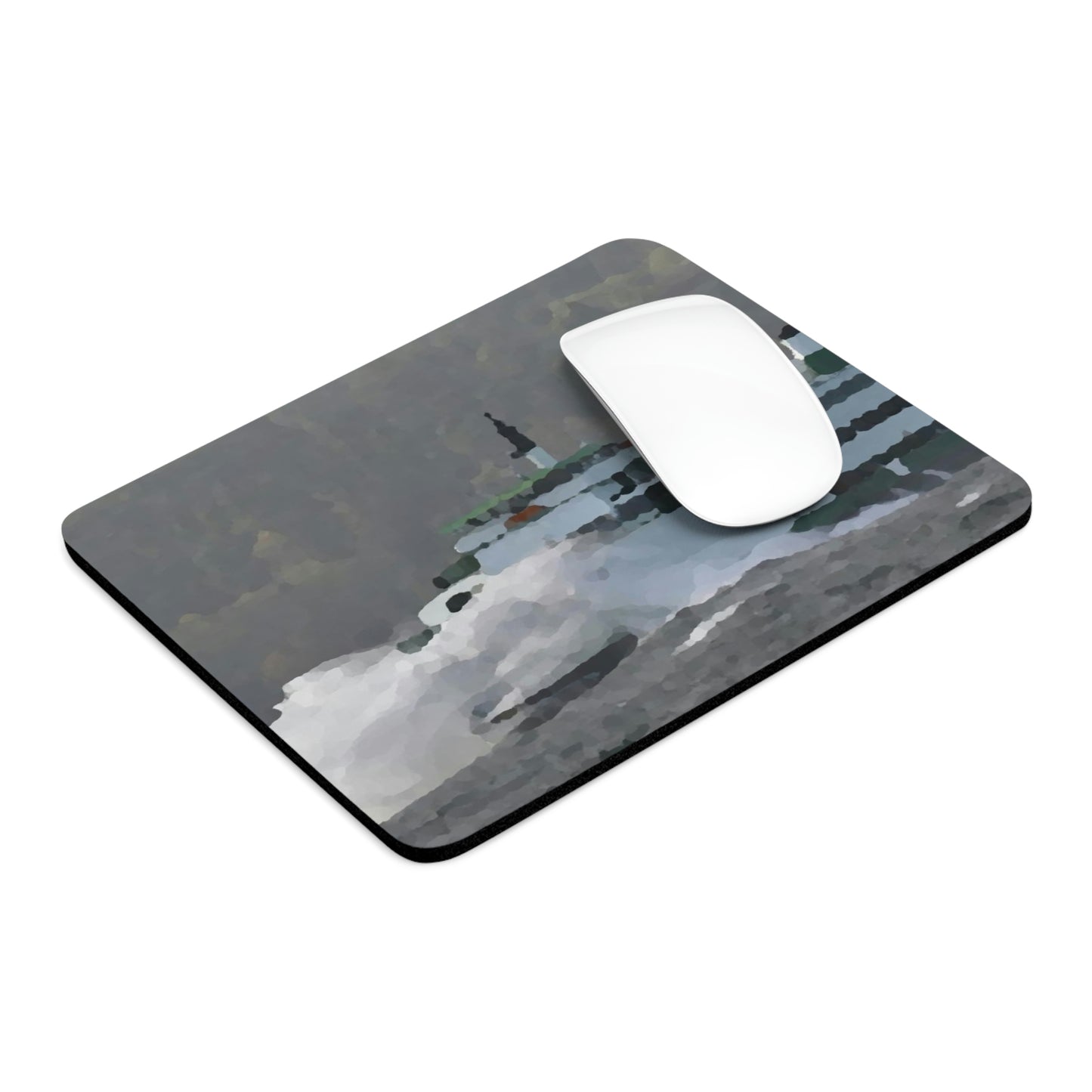 Mouse Pad ... WADOT Ferry Crossing ... "A Very Rough Day" ... Mulkiteo Route ... Family Archives ... Early 1990's' ... Original Works ...