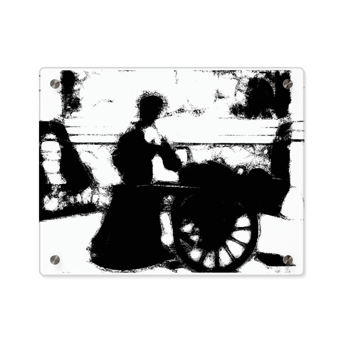 Acrylic Wall Art Panels ... Dublin's "Molly Malone Along Grafton Street" ... Cryin' Cockels & Muscles Alive-Alive-Oh ... Circa 2003 ... Original Works ...