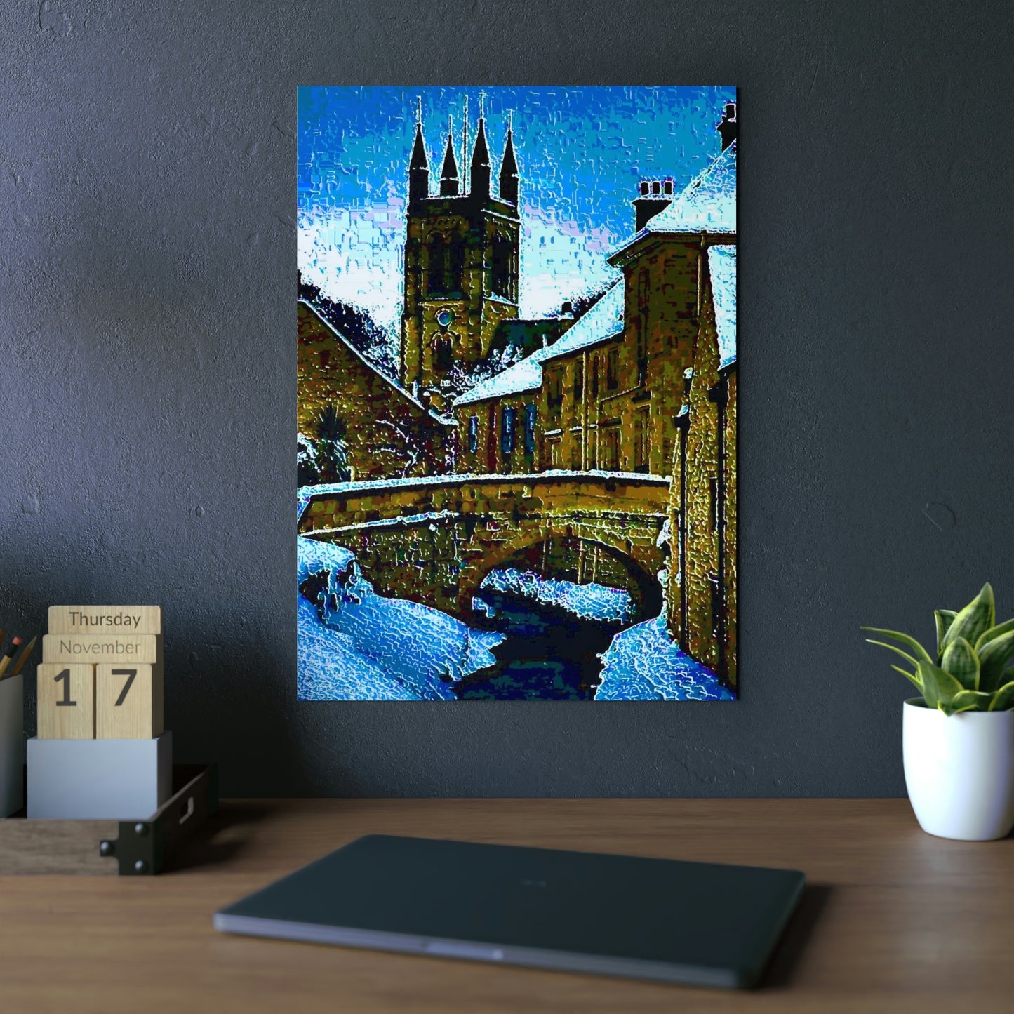 Aluminum Composite Panels ...  A Bridge, A Canal, A Cathedral_2 ... "To Stroll Over-Through-And-By" ... Central England: Circa 2005 ... Original Works ...