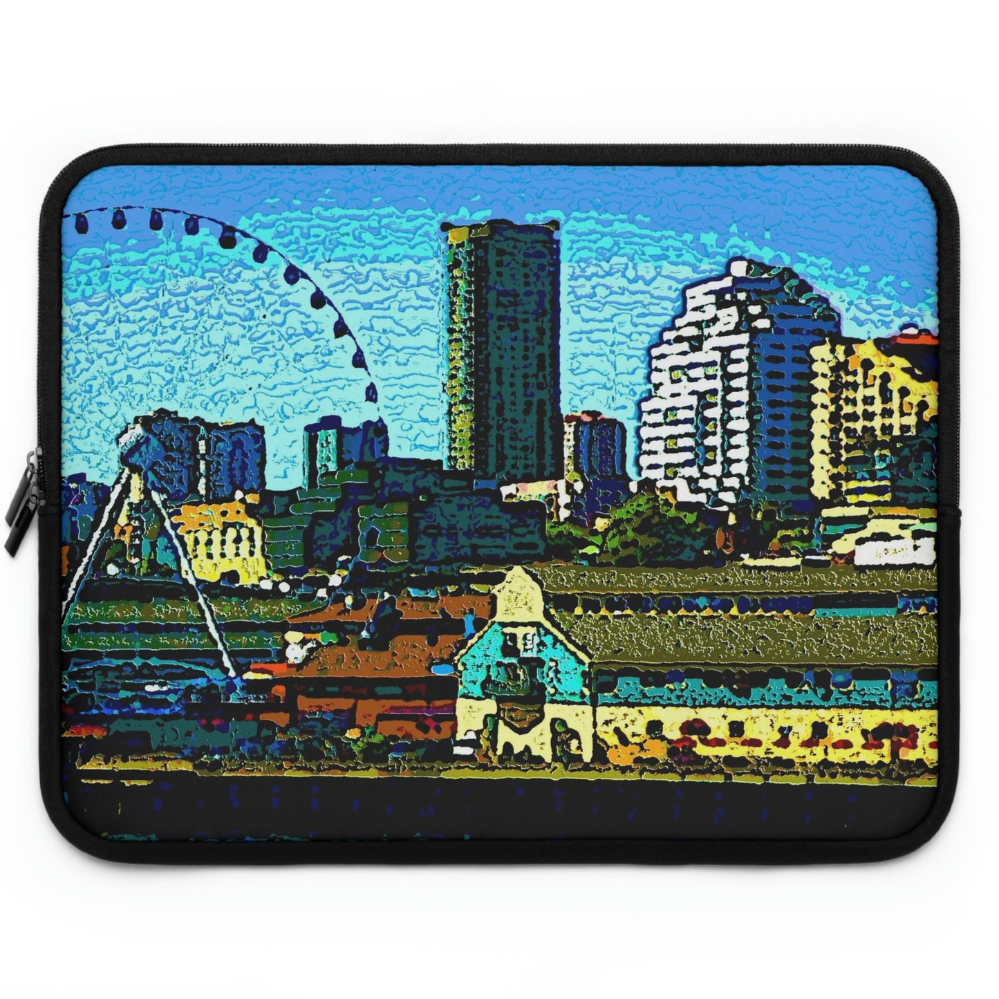 Laptop Sleeve ... That Classic Wheel ... 'Seattle's Wheel' ... & Old Classic Waterside Vendors ...  'Family Archives' ... Original Works ...