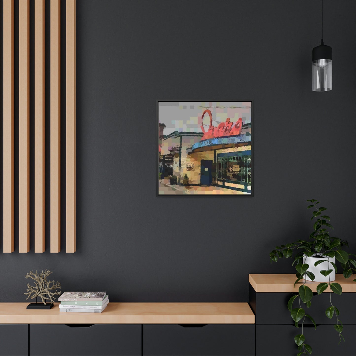 Gallery Canvas Wraps, Square Frame ...  In-A-Hurry & Stressed? ... Remember: Keep "Clam" ... Clam_Happy ...  'Ivars: Seattle Waterfront' ... Personal Archives ... Original Works ...