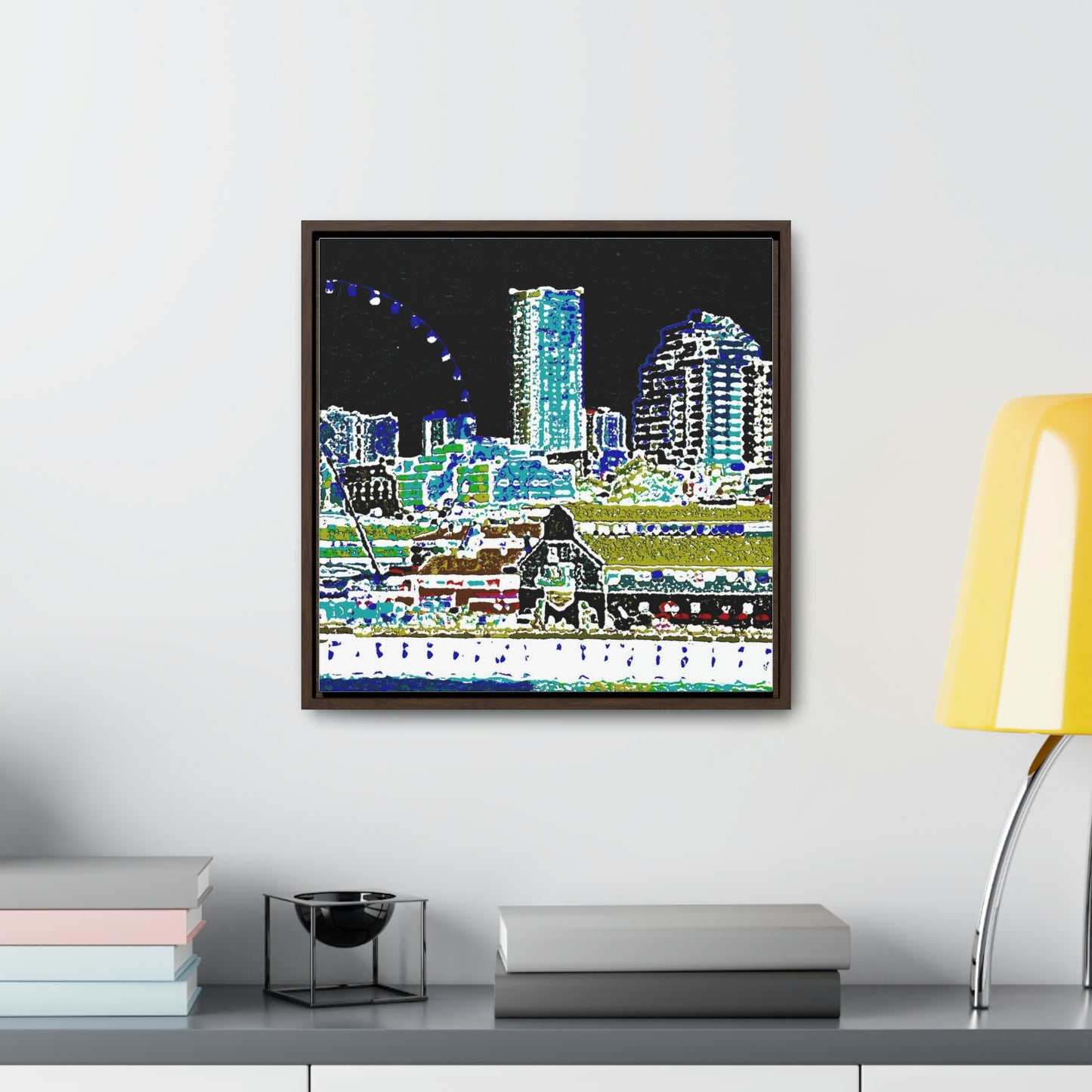 Gallery Canvas Wraps, Square Frame ... That Classic Wheel ... 'Seattle's Wheel' ... & Old Classic Waterside Vendors ...  'Family Archives' ... Original Works ...