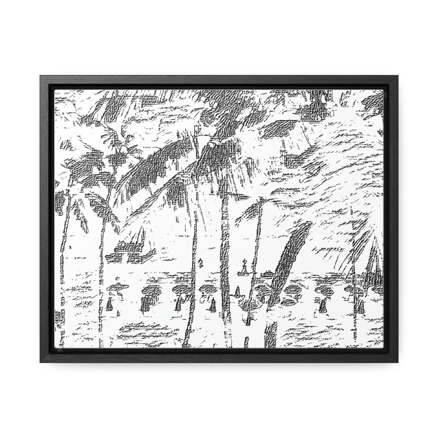 Gallery Canvas Wraps, Horizontal Frame ... "The Royal Hawai'ian: Waikiki Beach_Beach" ... Honolulu, HI ... Ocotber 2014 (Halloween) ... Original Works ...