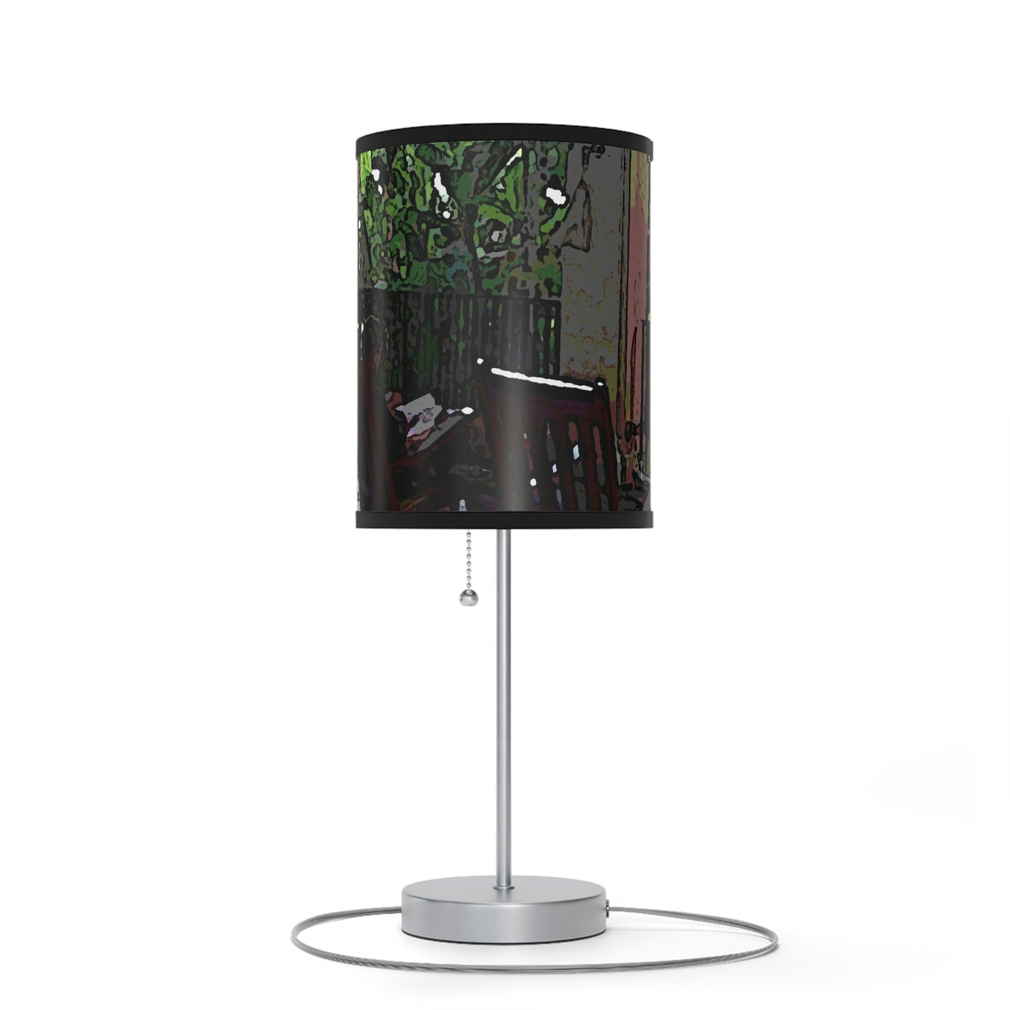 Lamp on a Stand, US|CA plug ...Lanai & Rocking Chairs At: 'The Pink Palace' ... The Royal Hawai'ian ... Honolulu, HI ... '27Oct2014' ... Original Works ...