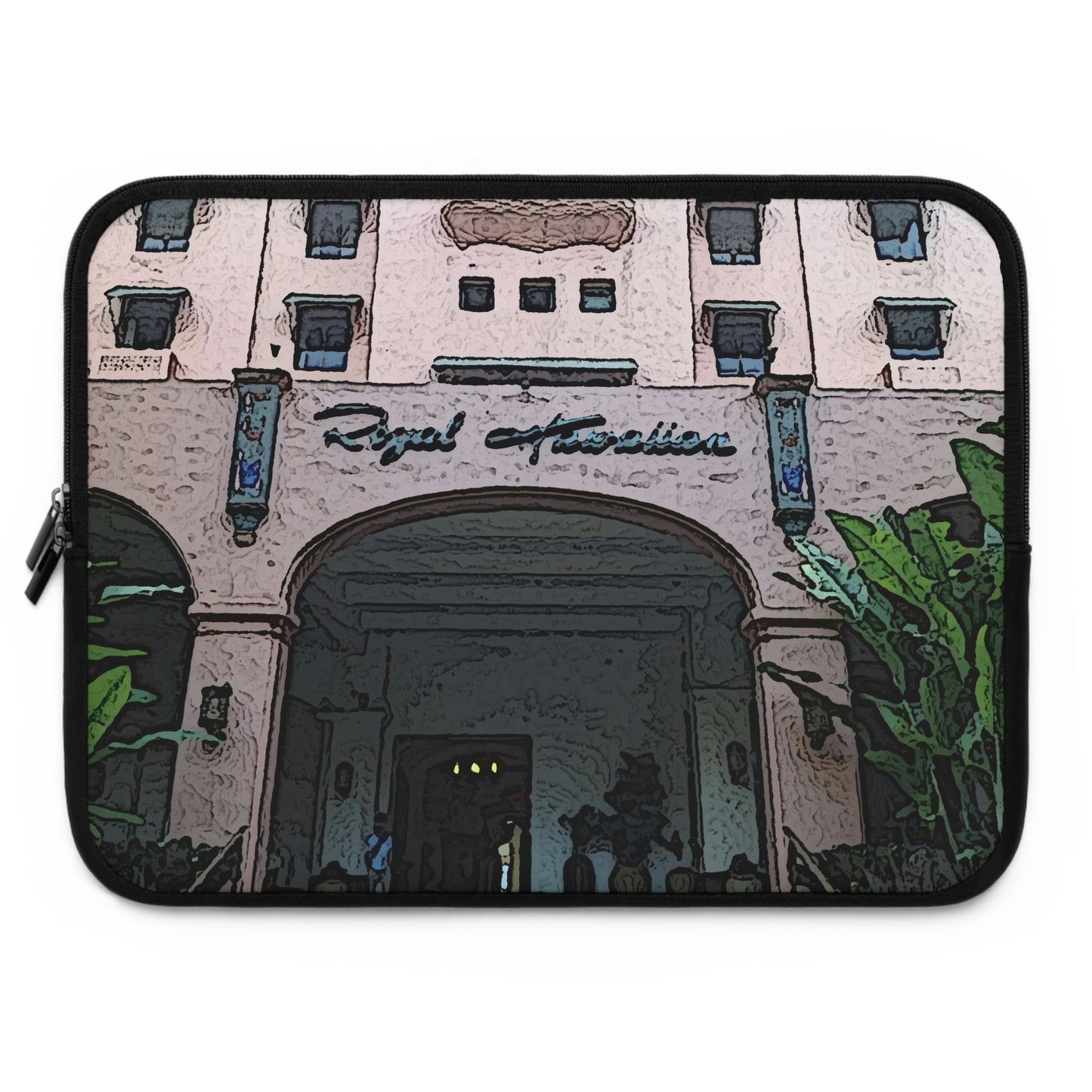 Laptop Sleeve ... "La Grande Entree" At: 'The Pink Palace' ... The Royal Hawai'ian ... Honolulu, HI ... '27Oct2014' ... Original Works ...