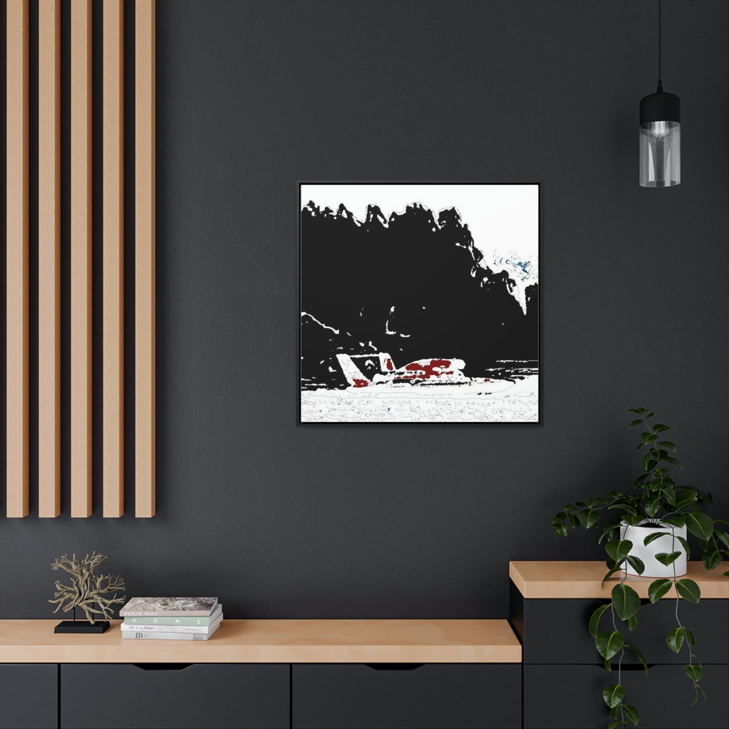 Gallery Canvas Wraps, Square Frame ...  Seattle Columbia Cup On Lake Washington ... "Dave Wilcox Heads For The Win" ... Associate Gift-Photo ... Original Works ...
