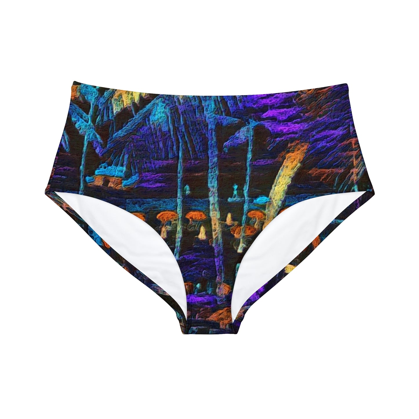 High-Waist Hipster Bikini Bottom (AOP) ... "The Royal Hawai'ian: Waikiki Beach_Beach" ... Honolulu, HI ... Ocotber 2014 (Halloween) ... Original Works ...