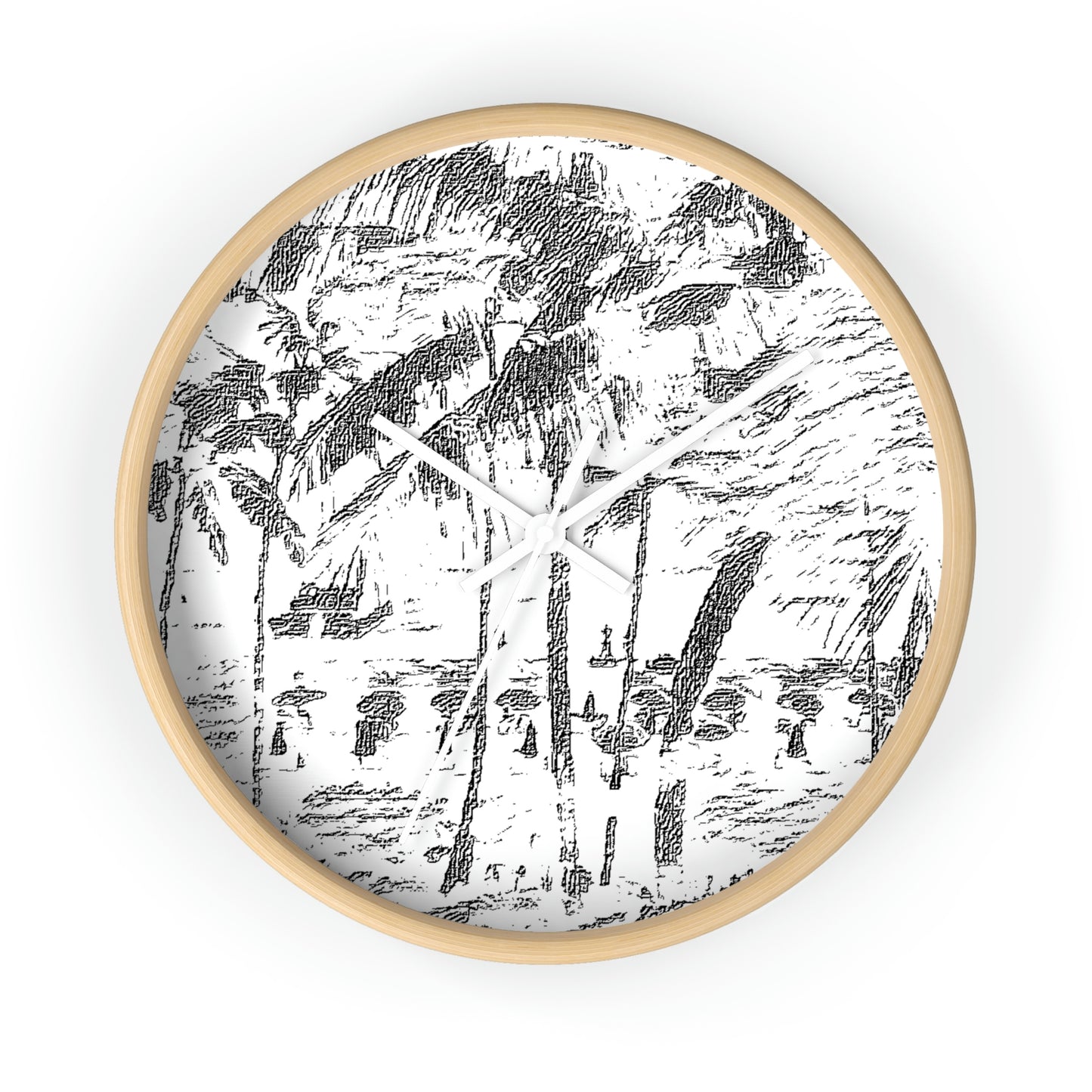 Wall Clock ... "The Royal Hawai'ian: Waikiki Beach_Beach" ... Honolulu, HI ... Ocotber 2014 (Halloween) ... Original Works ...