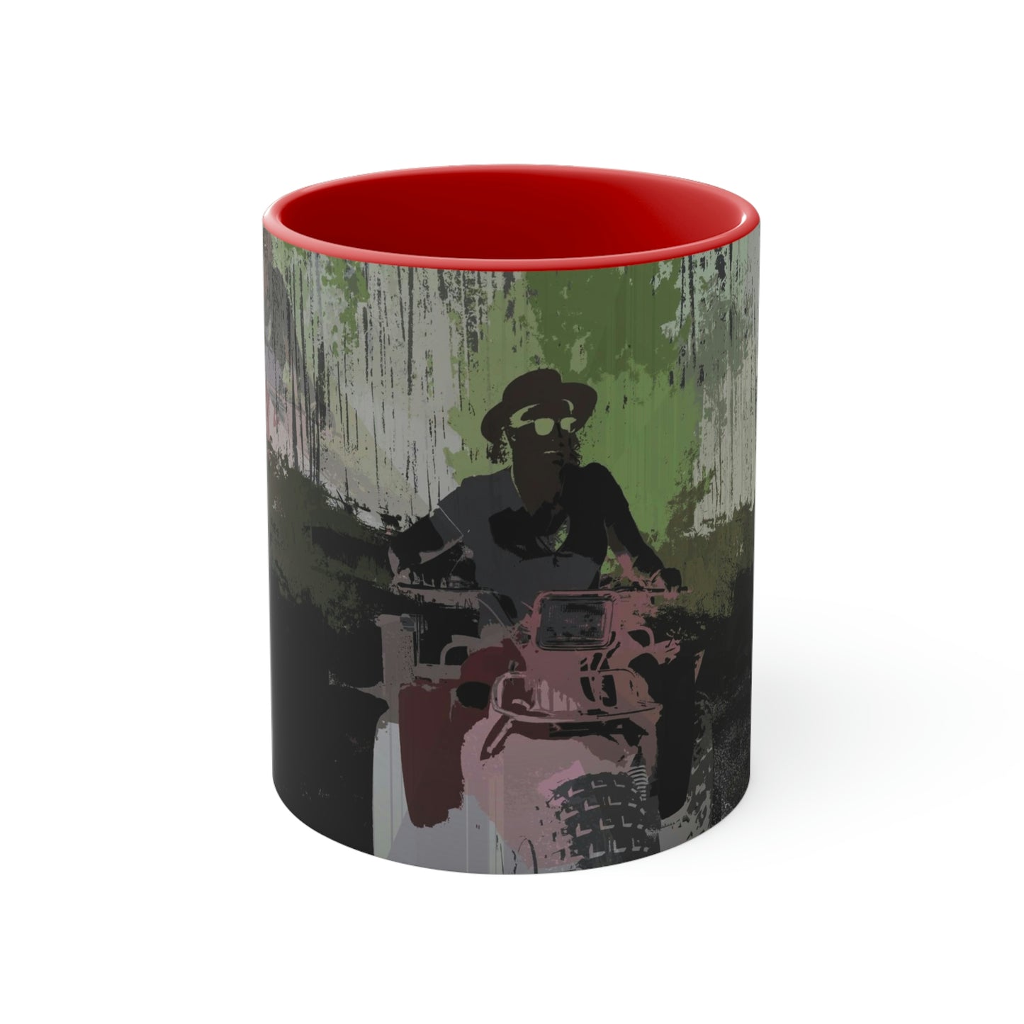 Accent Coffee Mug, 11oz ... 3-Wheeln' N' Groovin The Mountain Roads ... Central Idaho ... Original Works ...
